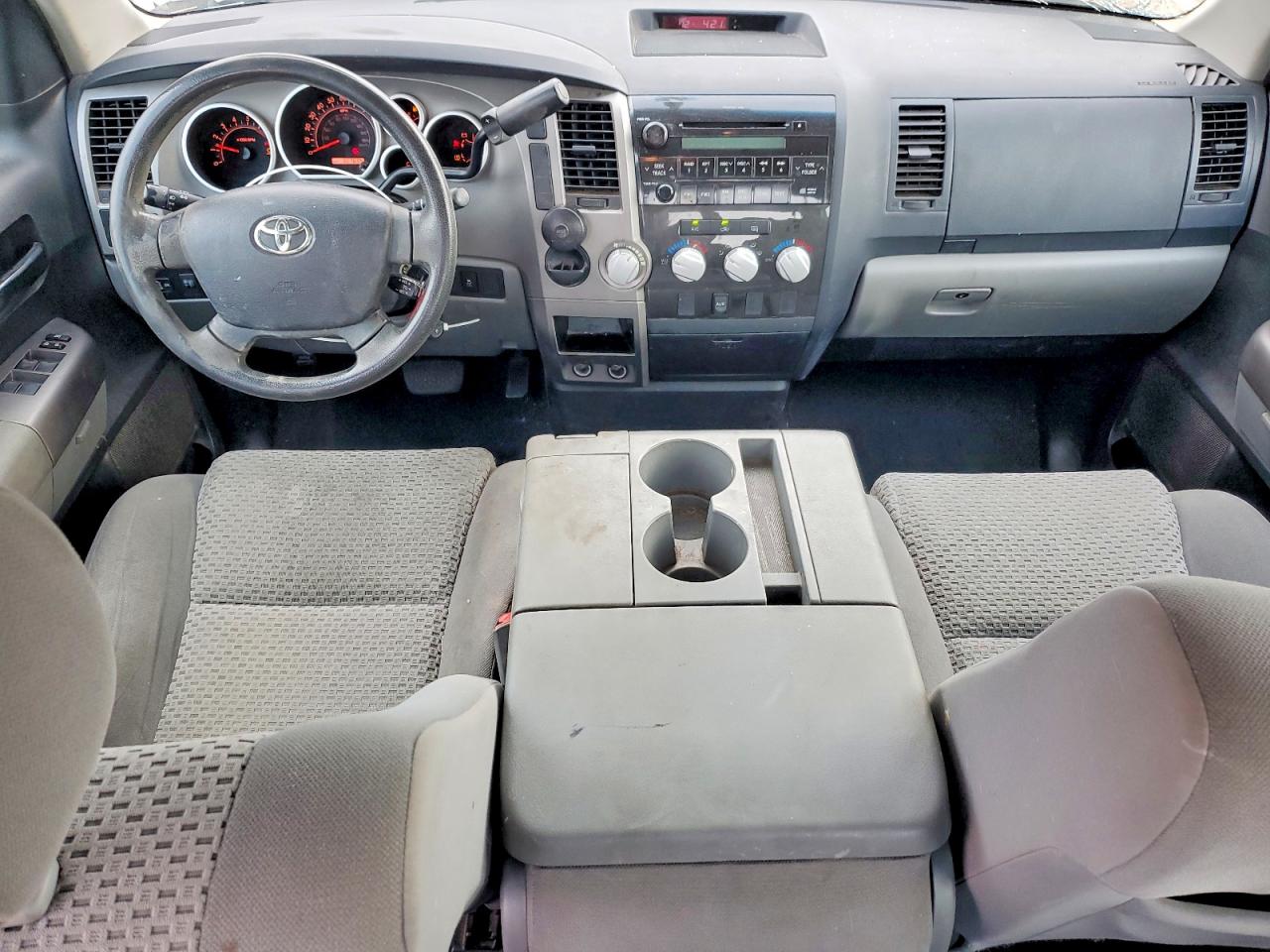 2013 Toyota Tundra Double Cab Sr5 White vin: 5TFRM5F15DX063634