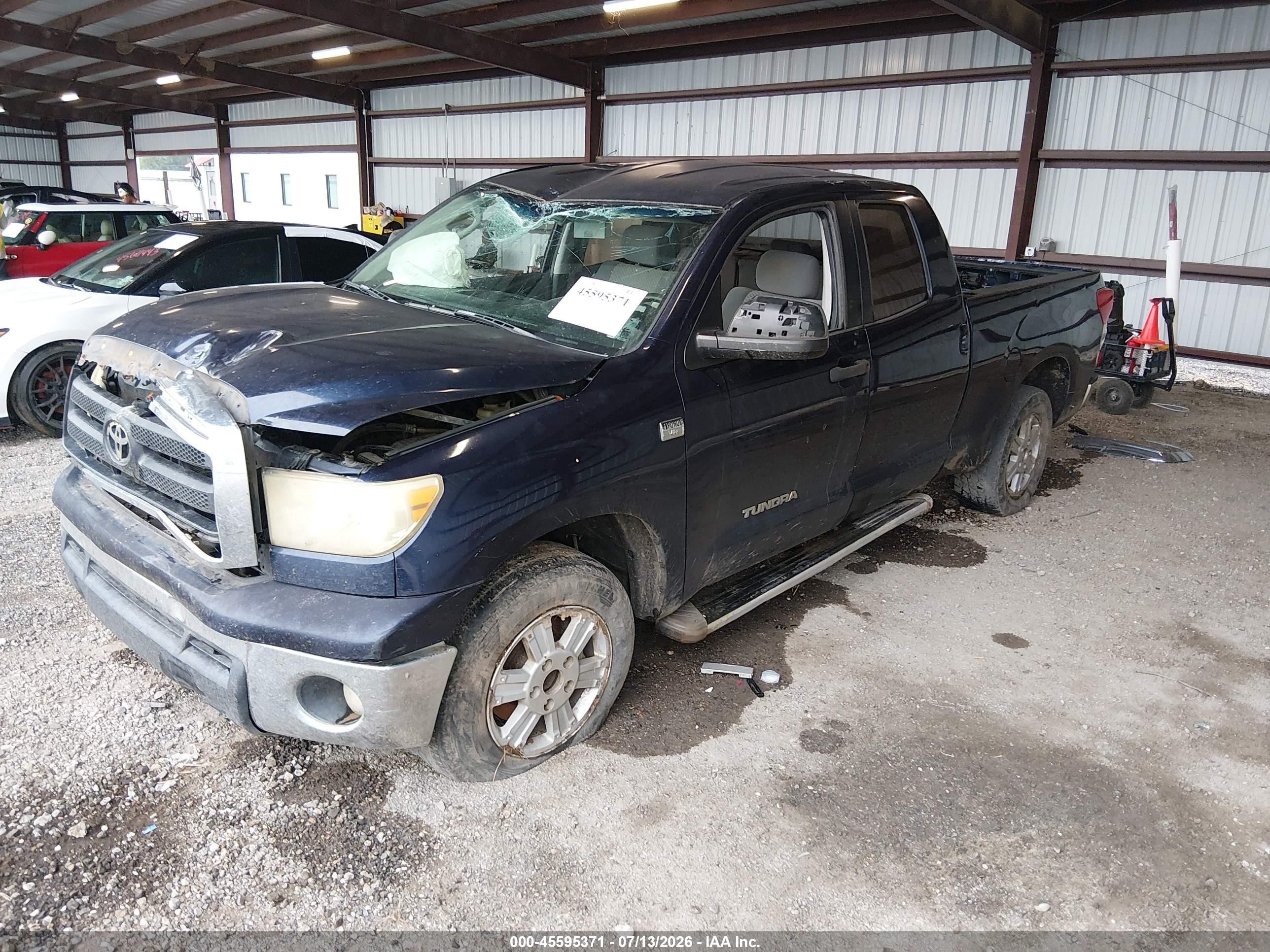 2010 Toyota Tundra Grade 4.6l V8 Blue vin: 5TFRM5F16AX007889