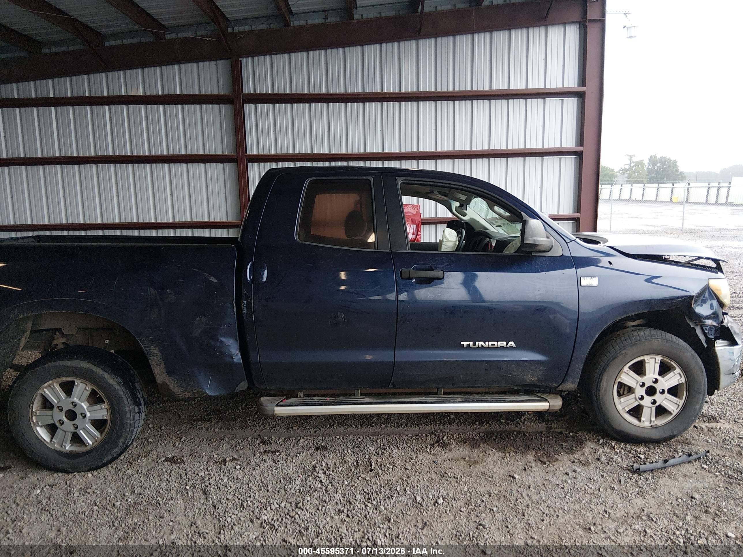 2010 Toyota Tundra Grade 4.6l V8 Blue vin: 5TFRM5F16AX007889
