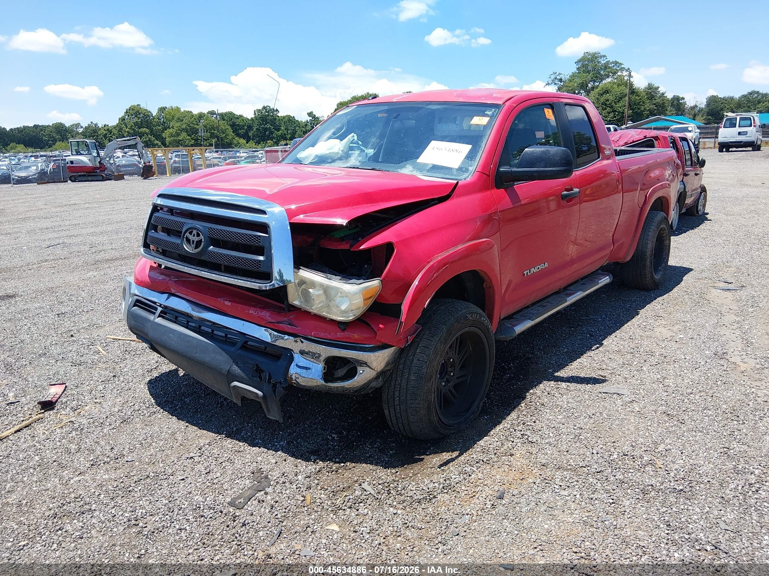 2010 Toyota Tundra Grade 4.6l V8 Red vin: 5TFRM5F16AX019556