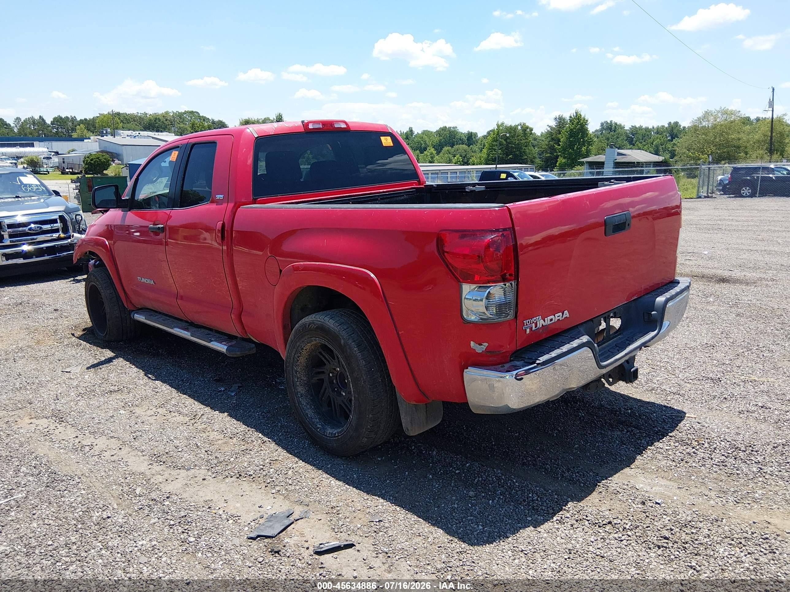 2010 Toyota Tundra Grade 4.6l V8 Red vin: 5TFRM5F16AX019556