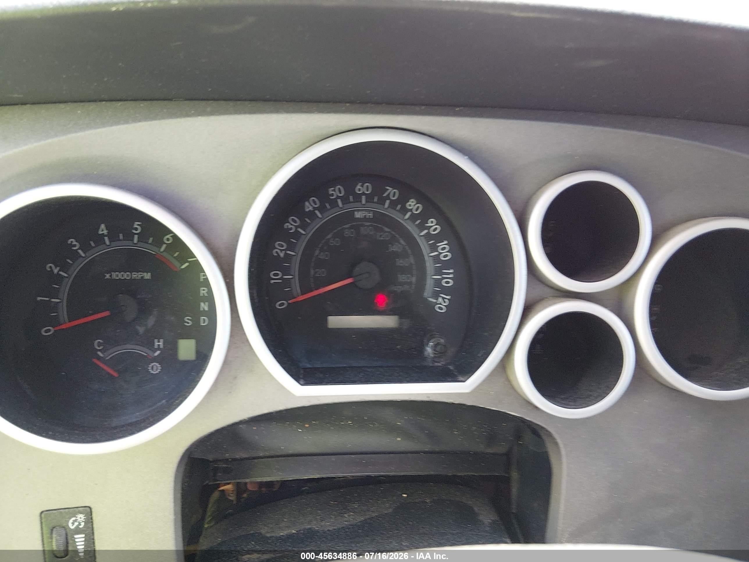 2010 Toyota Tundra Grade 4.6l V8 Red vin: 5TFRM5F16AX019556