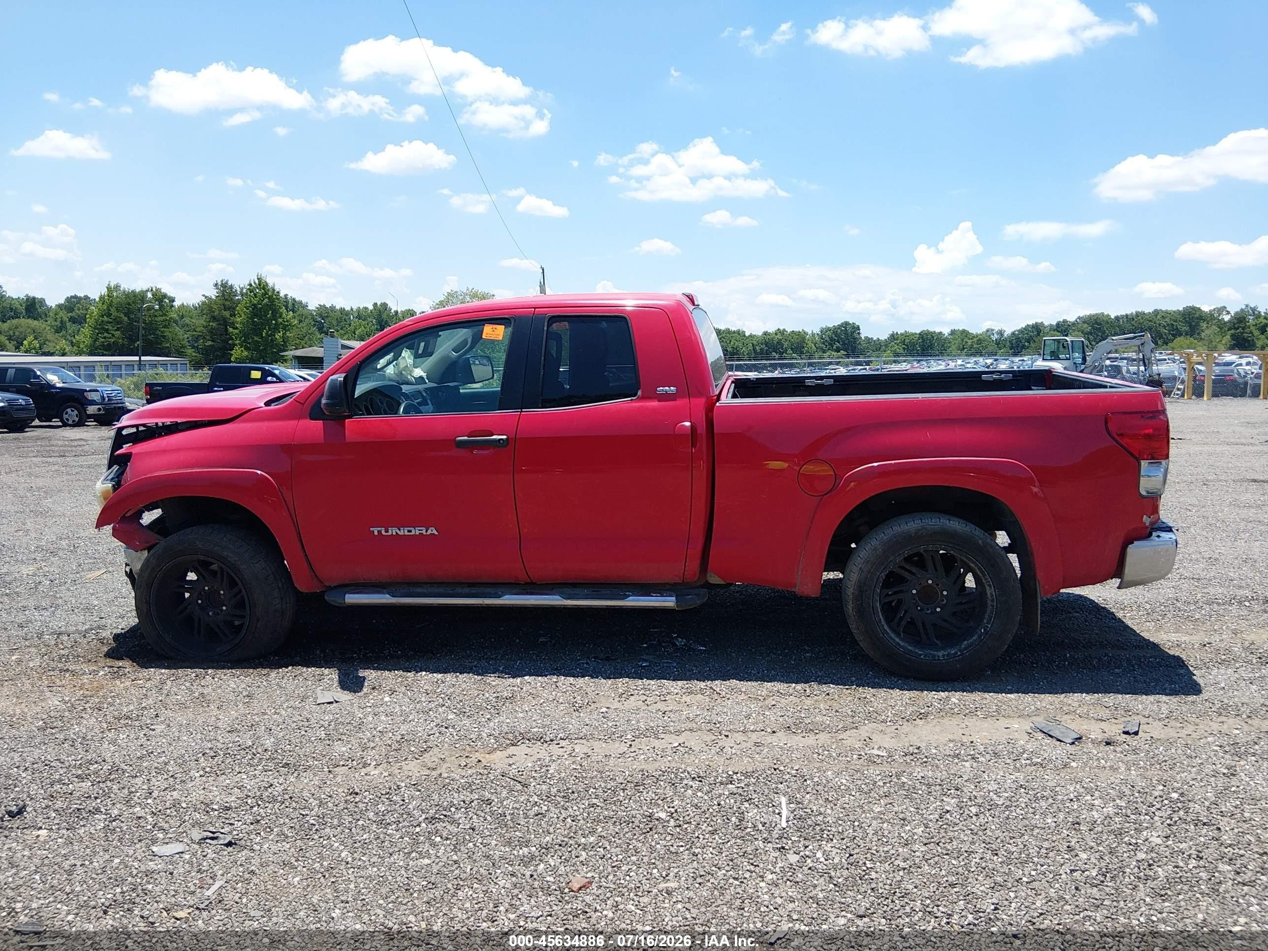 2010 Toyota Tundra Grade 4.6l V8 Red vin: 5TFRM5F16AX019556