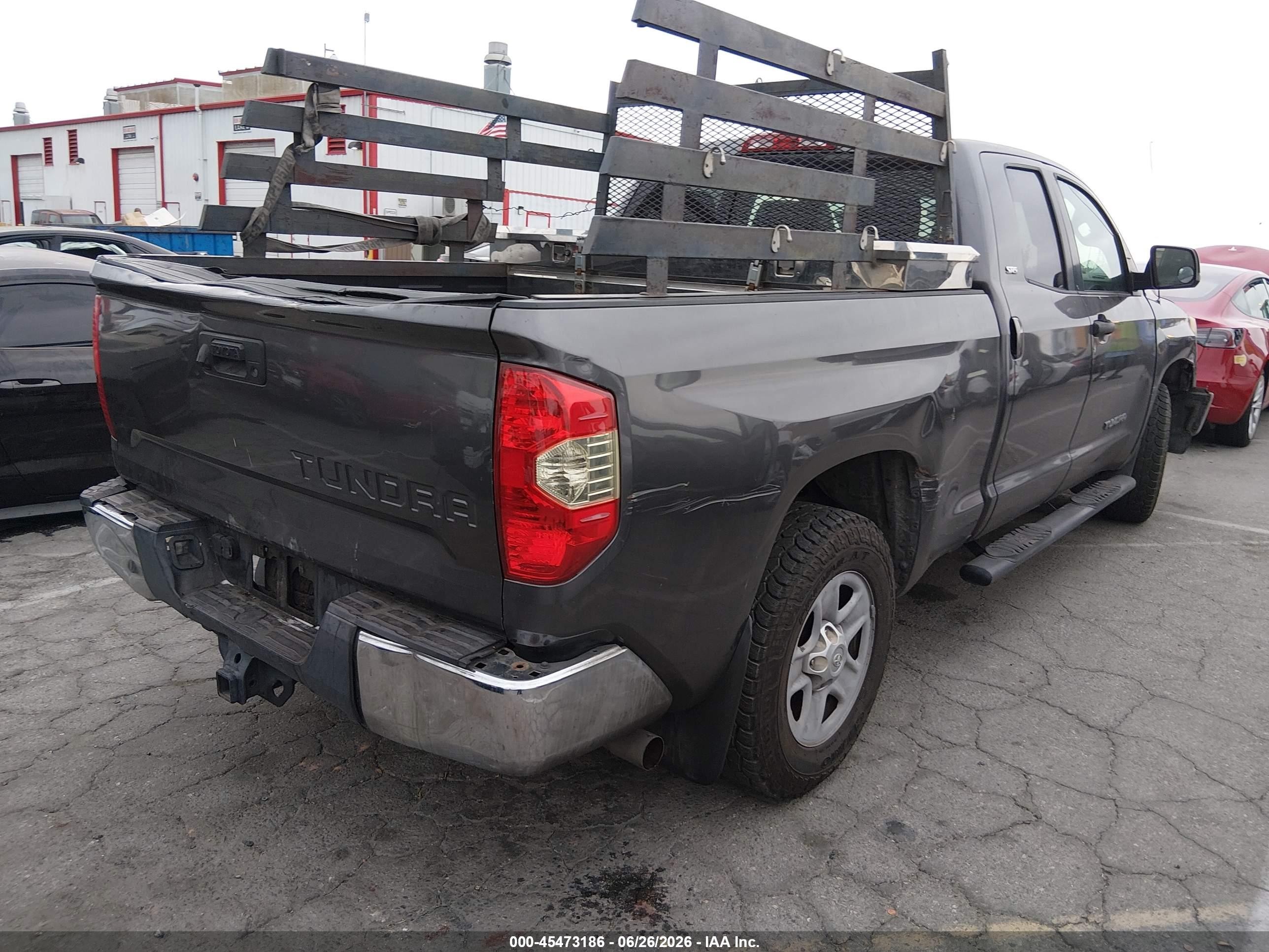 2014 Toyota Tundra Sr5 4.6l V8 Серый vin: 5TFRM5F16EX075048