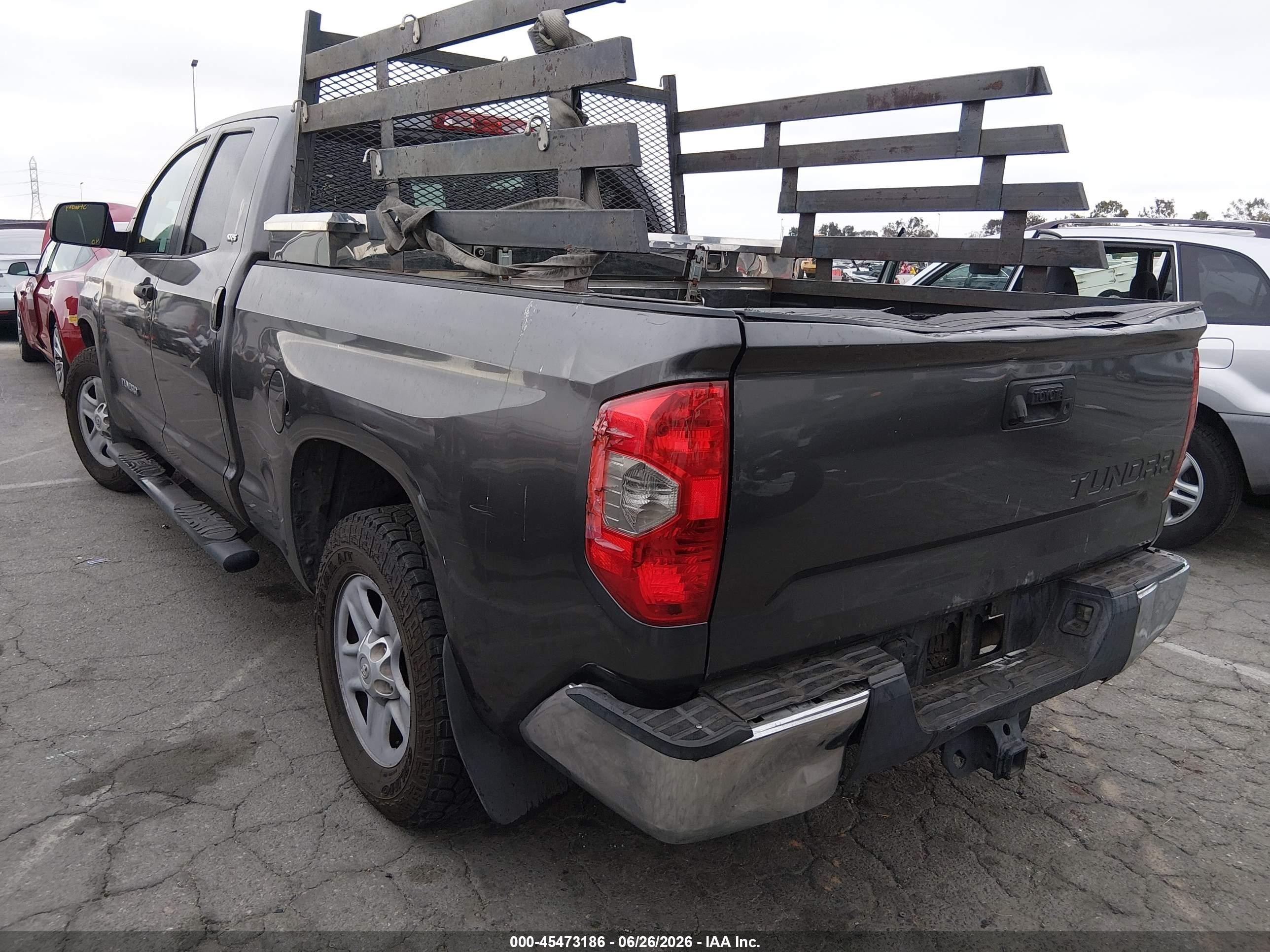 2014 Toyota Tundra Sr5 4.6l V8 Серый vin: 5TFRM5F16EX075048