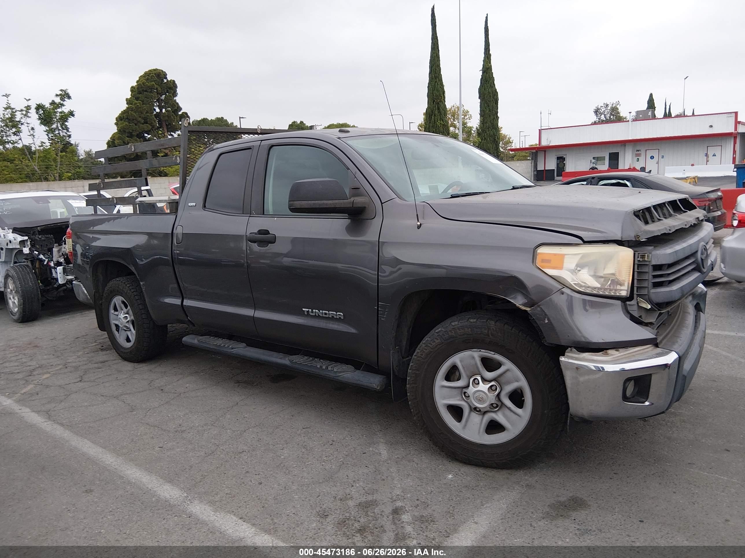 2014 Toyota Tundra Sr5 4.6l V8 Серый vin: 5TFRM5F16EX075048