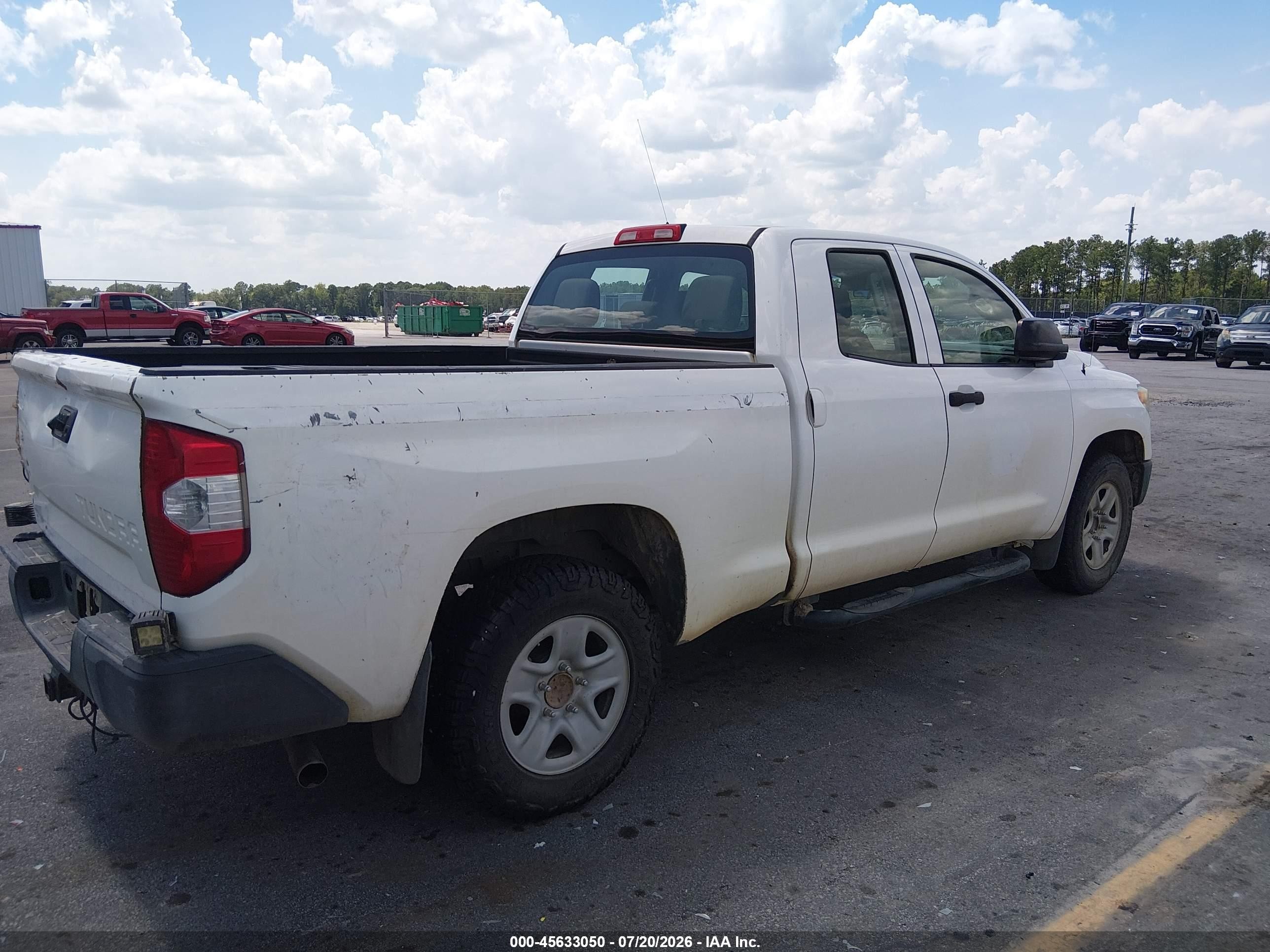 2015 Toyota Tundra Sr 4.6l V8 Белый vin: 5TFRM5F16FX082647
