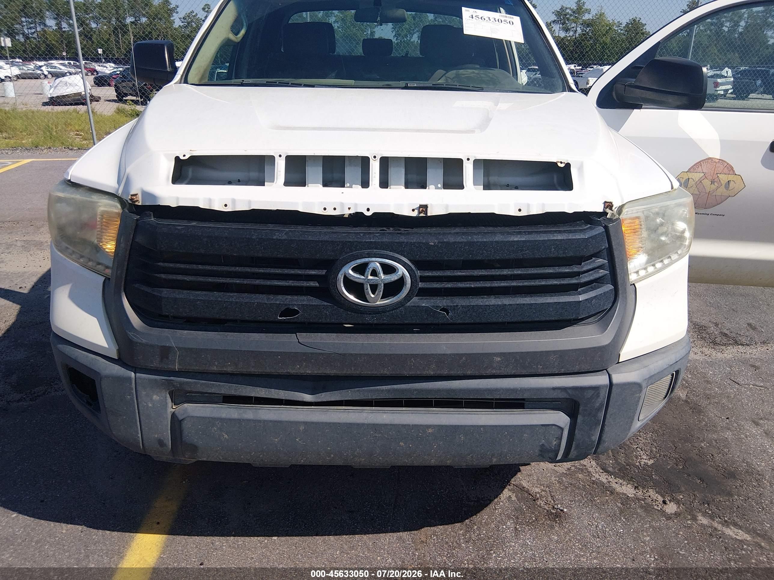 2015 Toyota Tundra Sr 4.6l V8 Белый vin: 5TFRM5F16FX082647