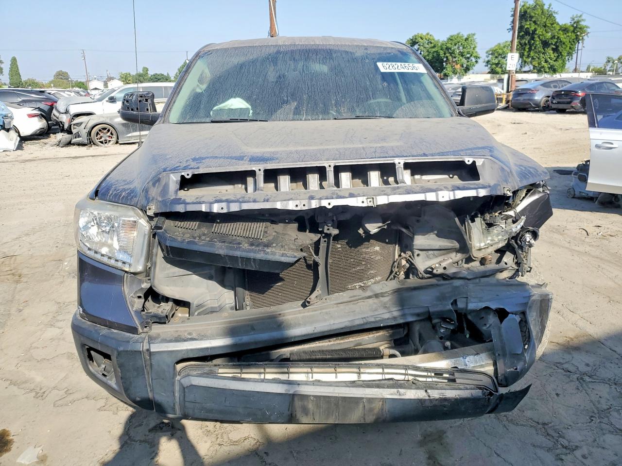 2015 Toyota Tundra Sr Gray vin: 5TFRM5F16FX082809
