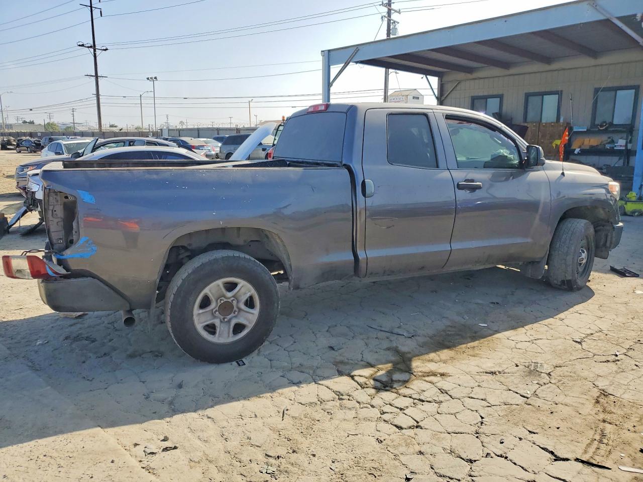 2015 Toyota Tundra Sr Gray vin: 5TFRM5F16FX082809