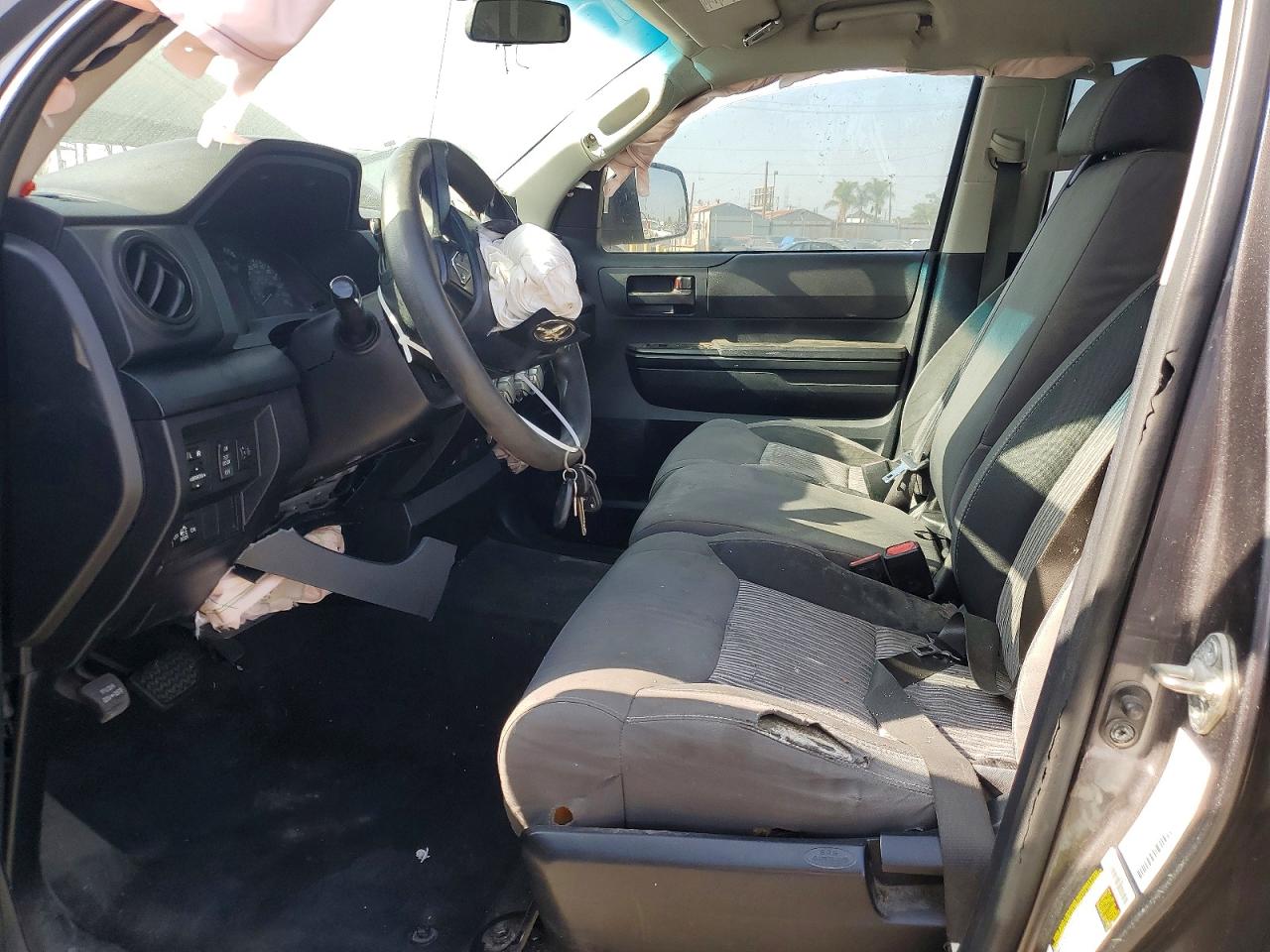 2015 Toyota Tundra Sr Gray vin: 5TFRM5F16FX082809