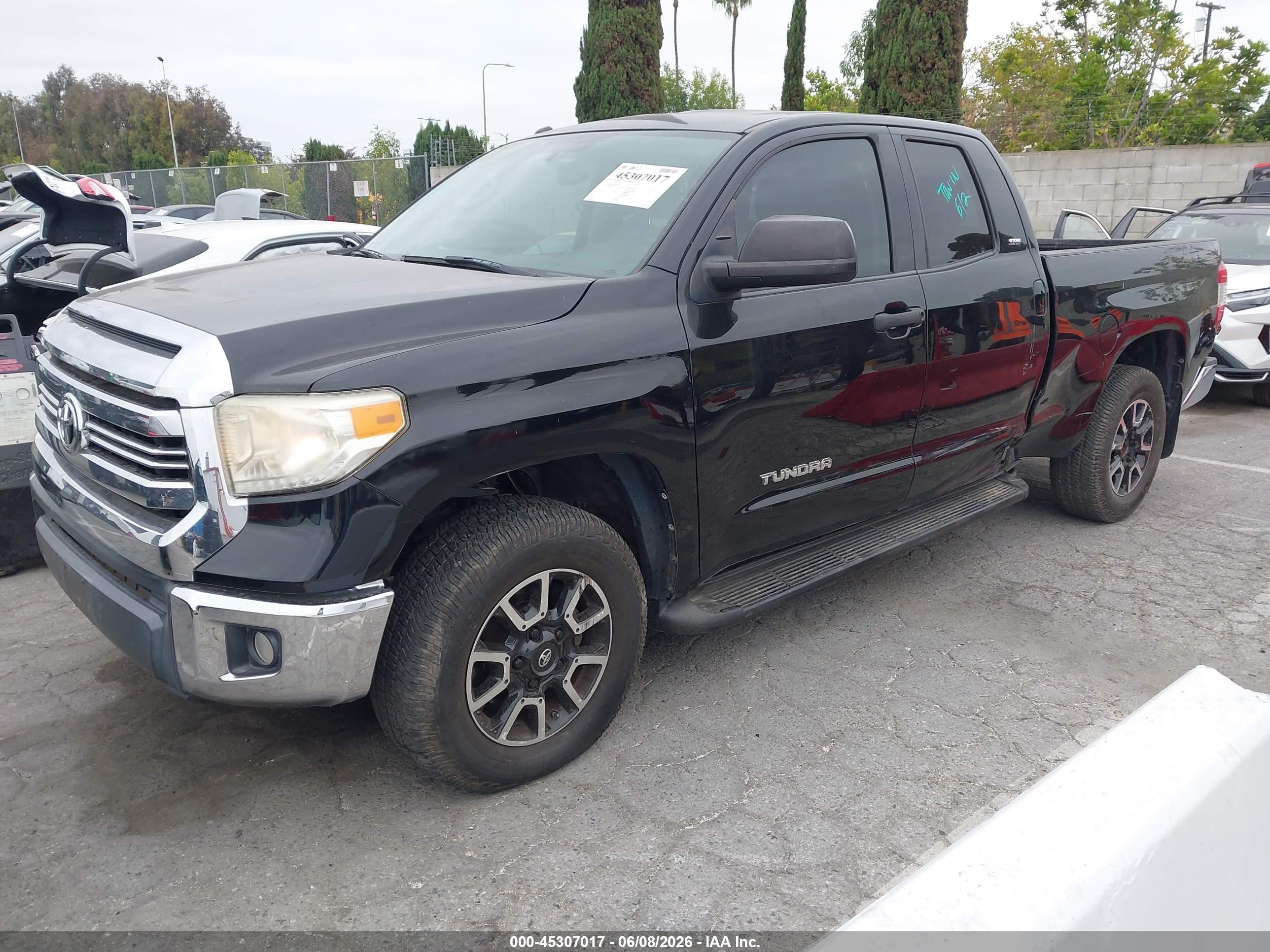 2015 Toyota Tundra Sr5 4.6l V8 Black vin: 5TFRM5F16FX092661