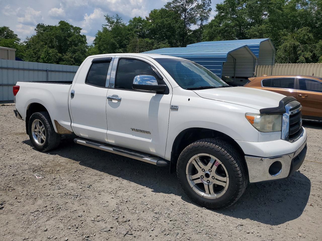 2010 Toyota Tundra Double Cab Sr5 White vin: 5TFRM5F17AX008193