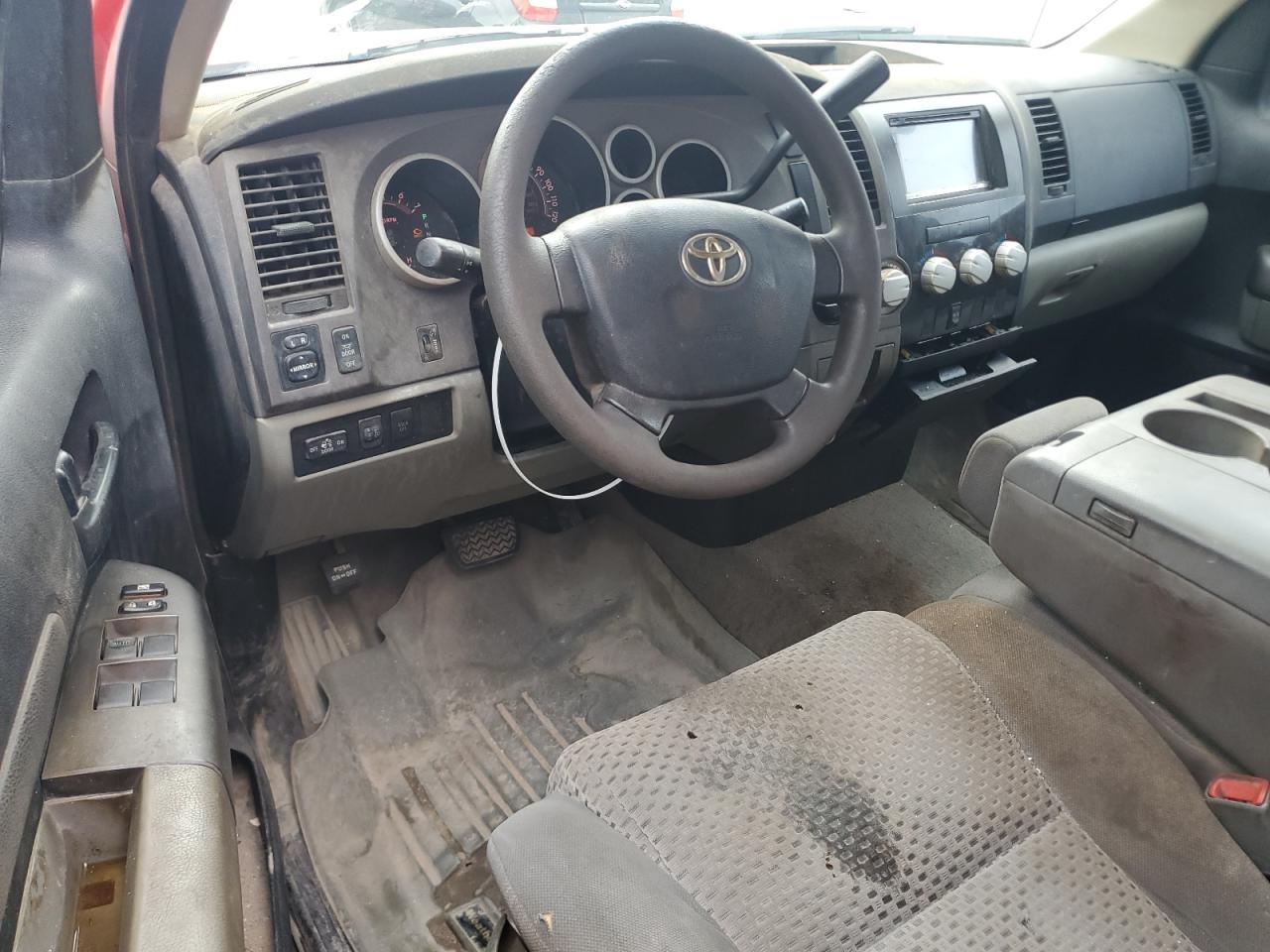 2010 Toyota Tundra Double Cab Sr5 Red vin: 5TFRM5F17AX010803