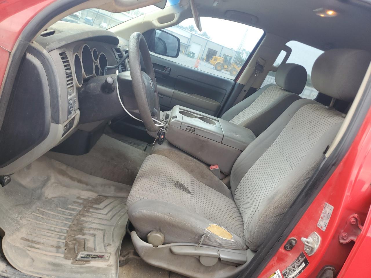 2010 Toyota Tundra Double Cab Sr5 Red vin: 5TFRM5F17AX010803
