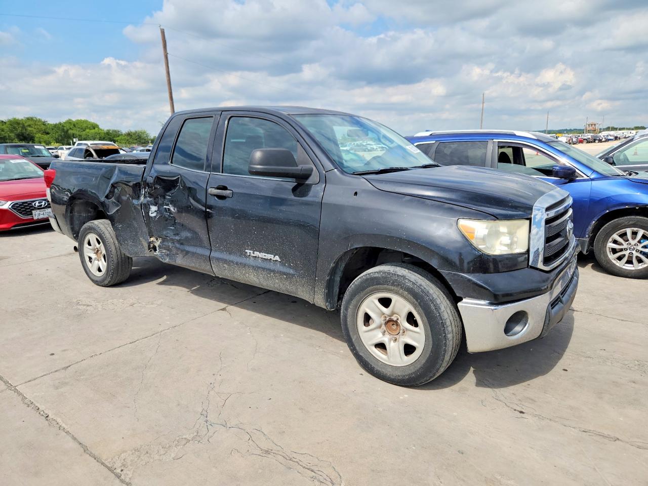 2011 Toyota Tundra Double Cab Sr5 Black vin: 5TFRM5F17BX026999