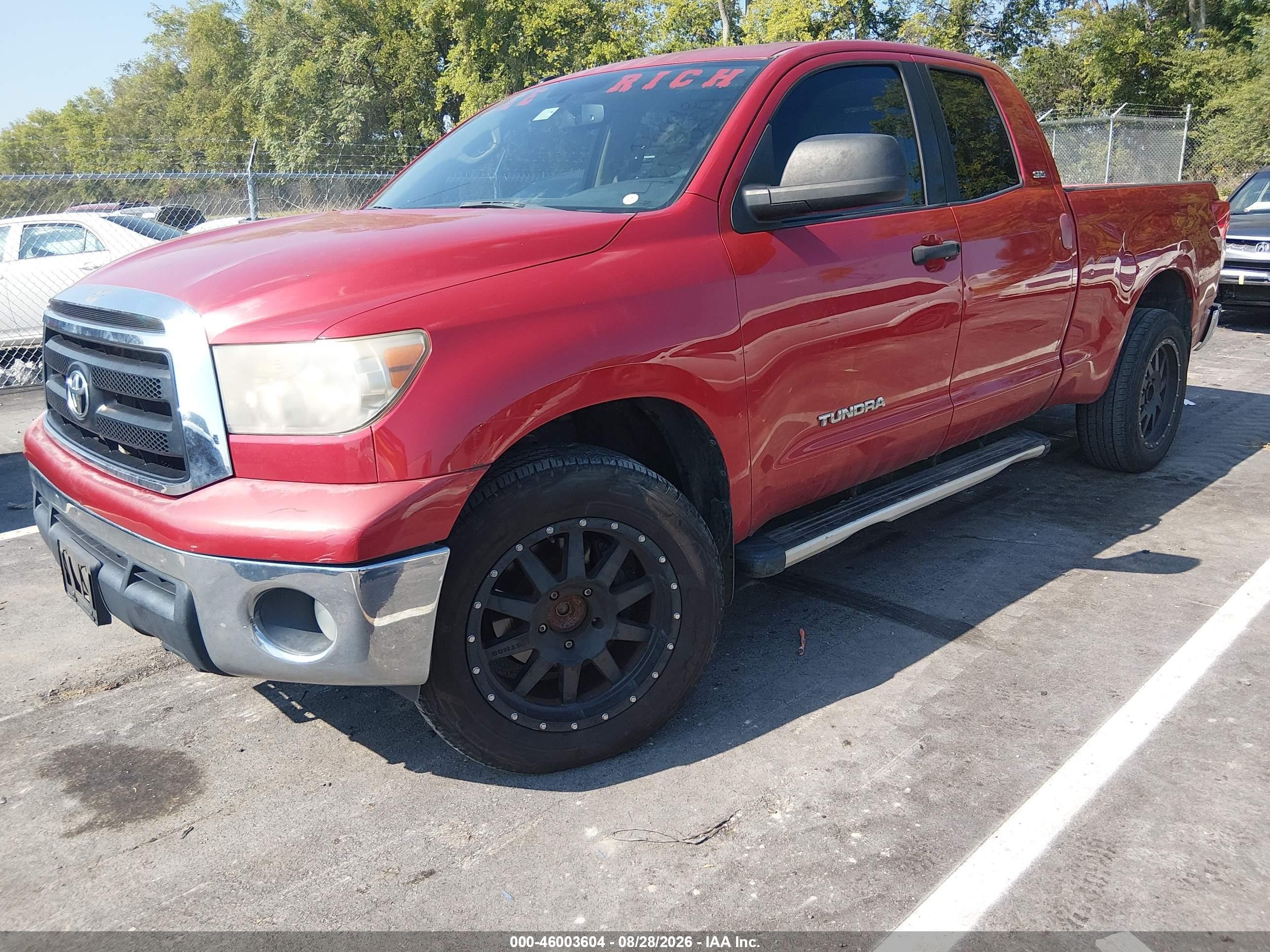 2012 Toyota Tundra Grade 4.6l V8 Red vin: 5TFRM5F17CX038359