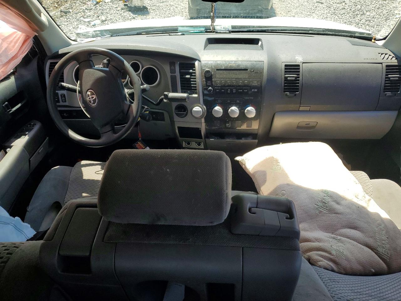2012 Toyota Tundra Double Cab Sr5 White vin: 5TFRM5F17CX043917