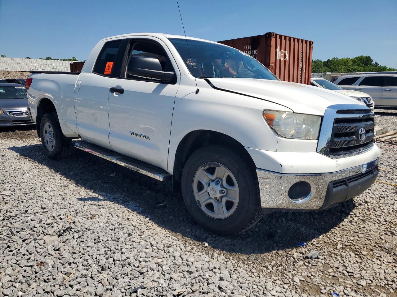 2012 Toyota Tundra Double Cab Sr5 White vin: 5TFRM5F17CX043917