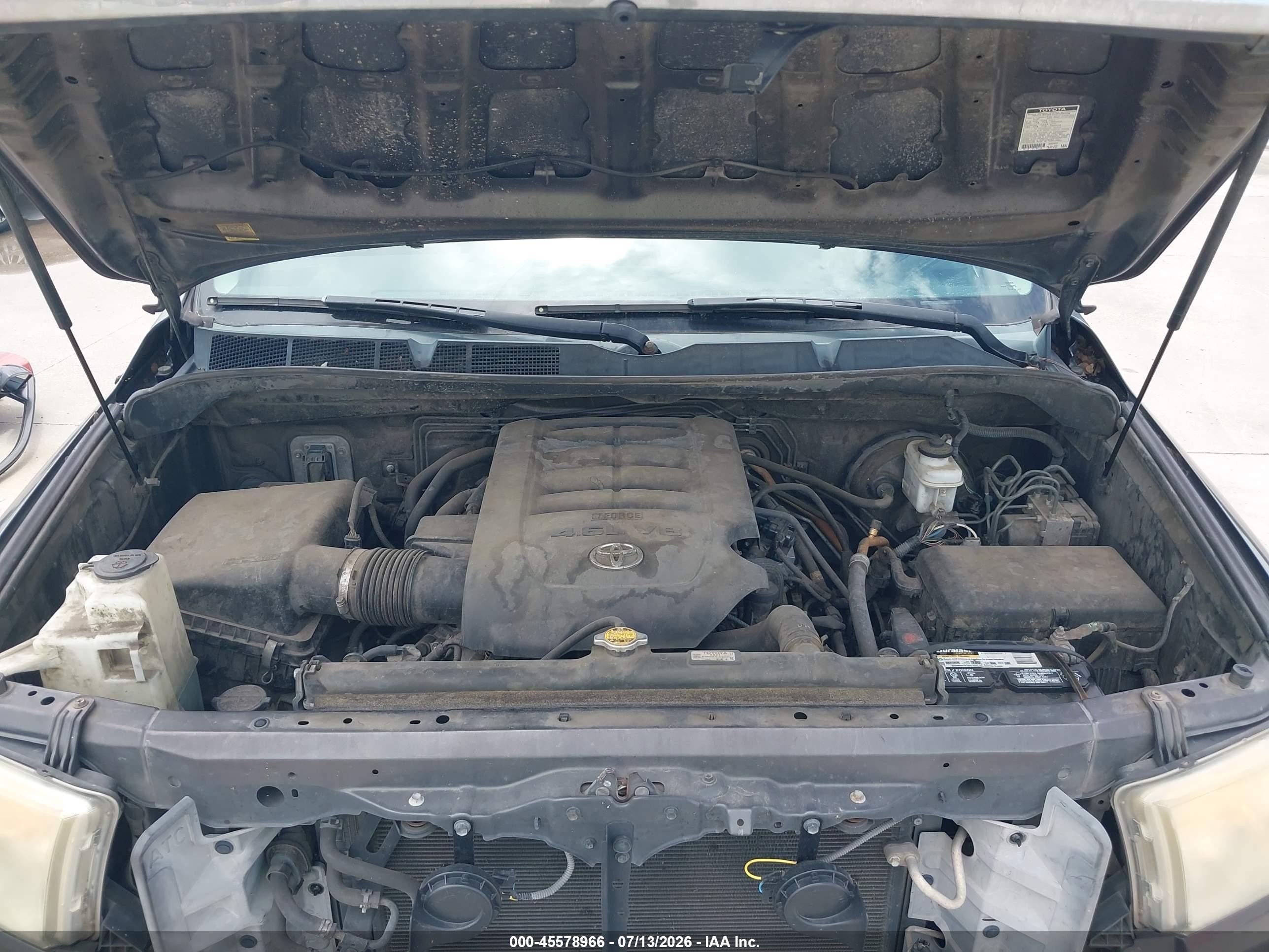 2013 Toyota Tundra Grade 4.6l V8 Gray vin: 5TFRM5F17DX052893