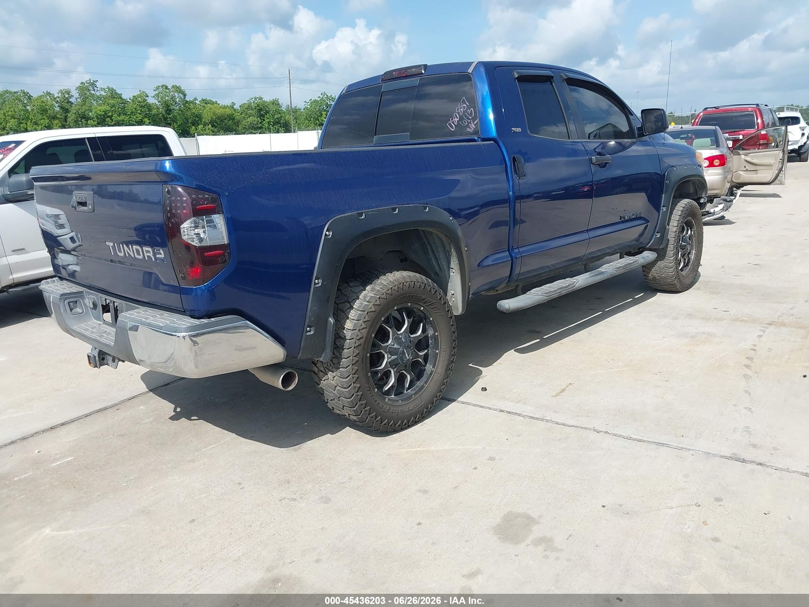 2014 Toyota Tundra Sr5 4.6l V8 Blue vin: 5TFRM5F17EX080887