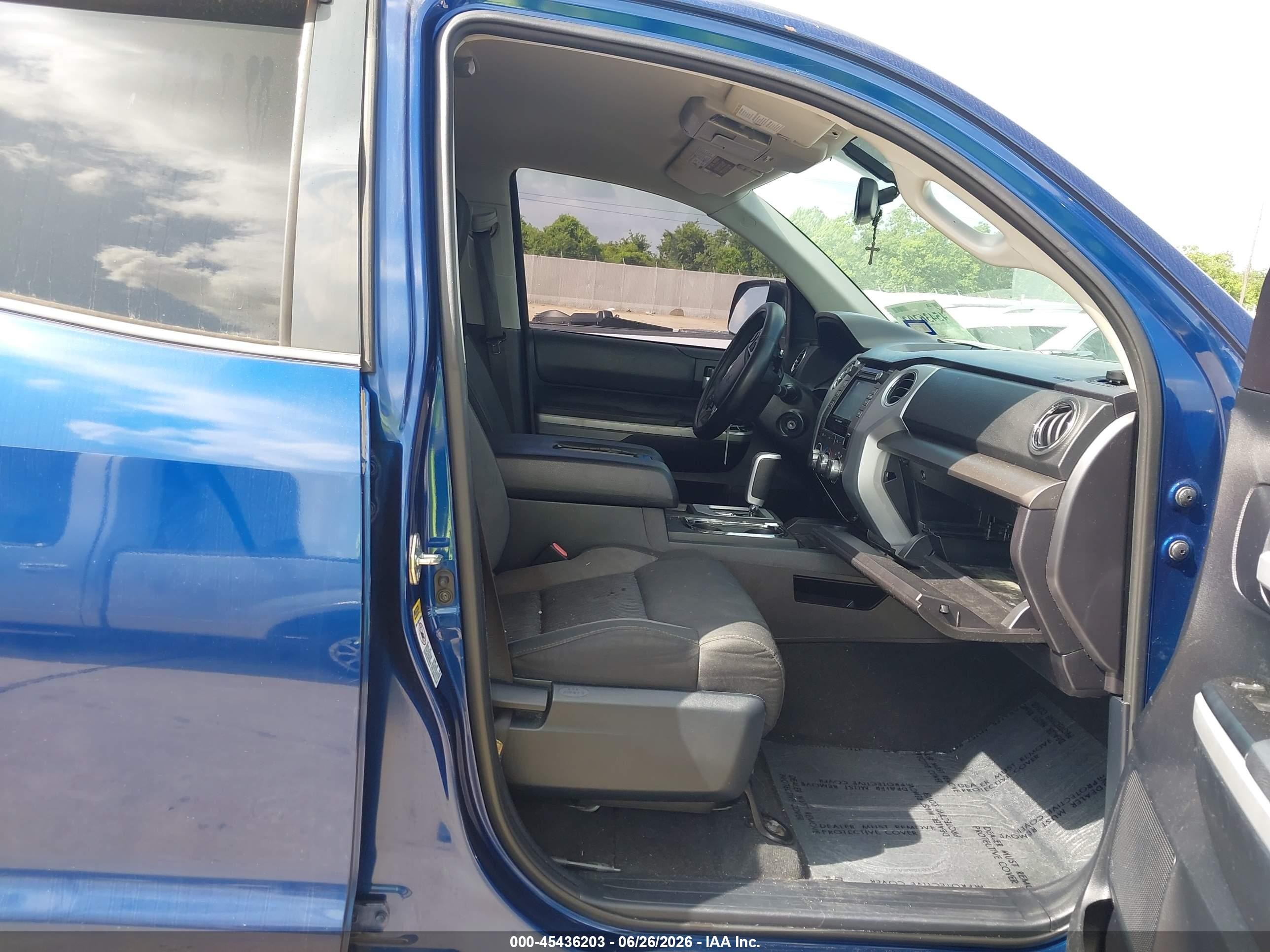 2014 Toyota Tundra Sr5 4.6l V8 Blue vin: 5TFRM5F17EX080887