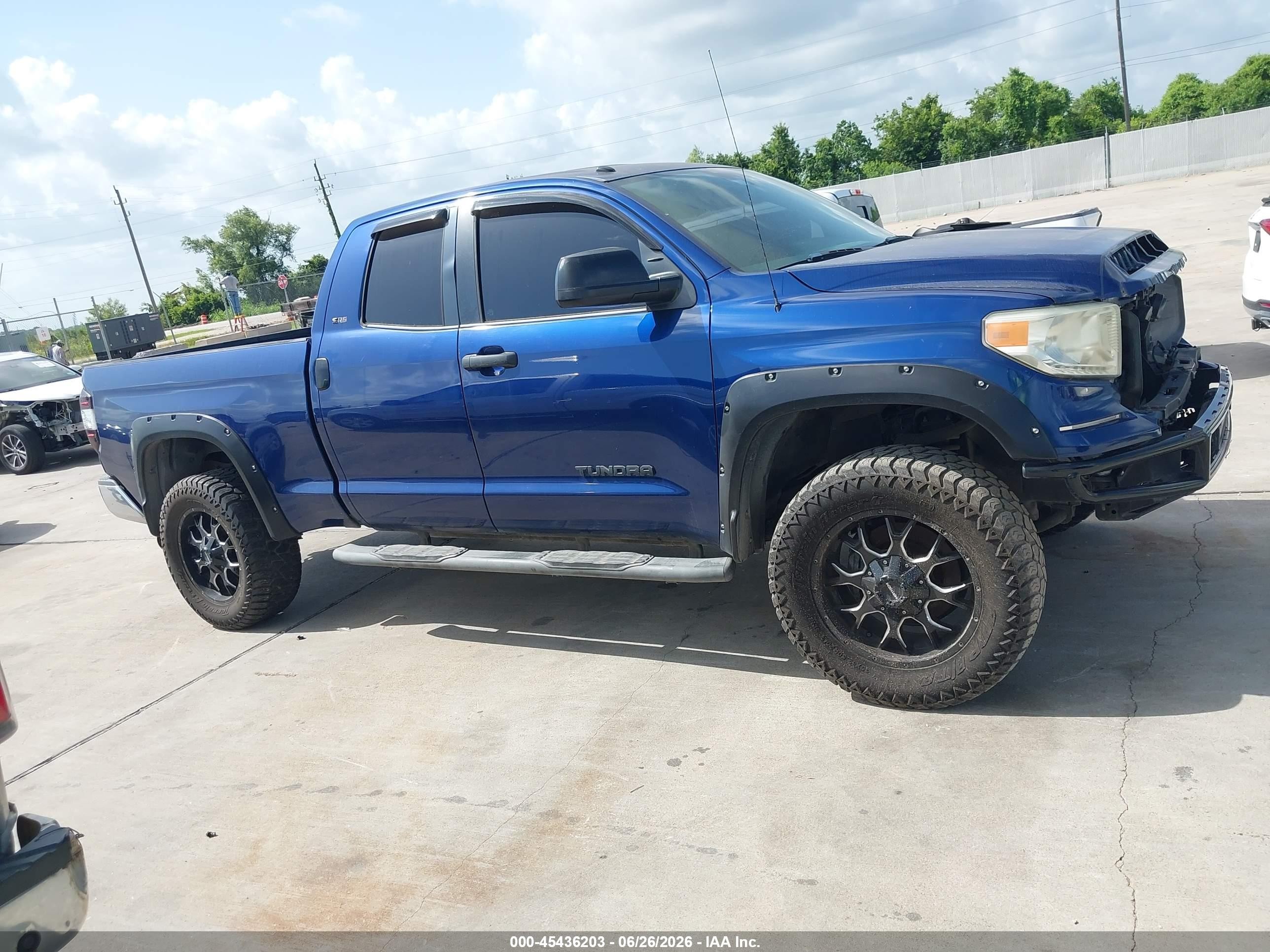 2014 Toyota Tundra Sr5 4.6l V8 Blue vin: 5TFRM5F17EX080887