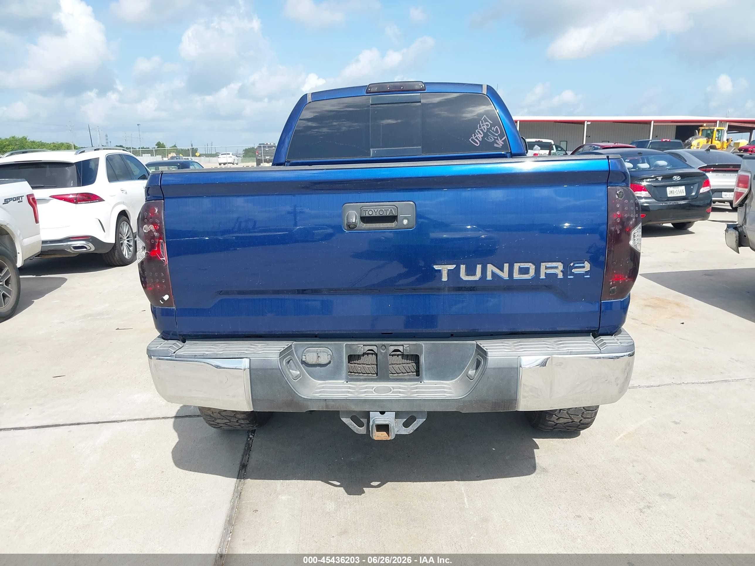 2014 Toyota Tundra Sr5 4.6l V8 Blue vin: 5TFRM5F17EX080887