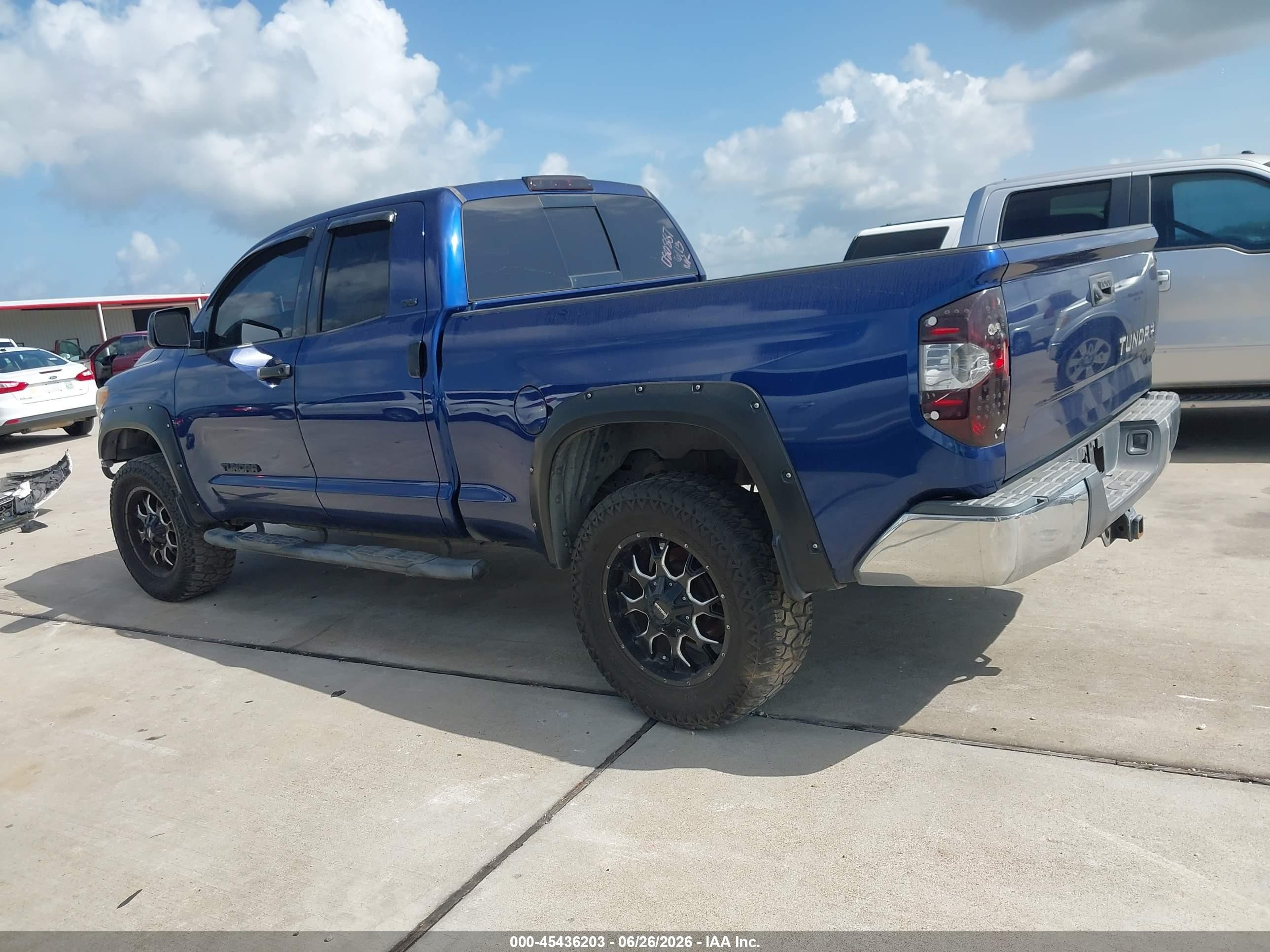 2014 Toyota Tundra Sr5 4.6l V8 Blue vin: 5TFRM5F17EX080887