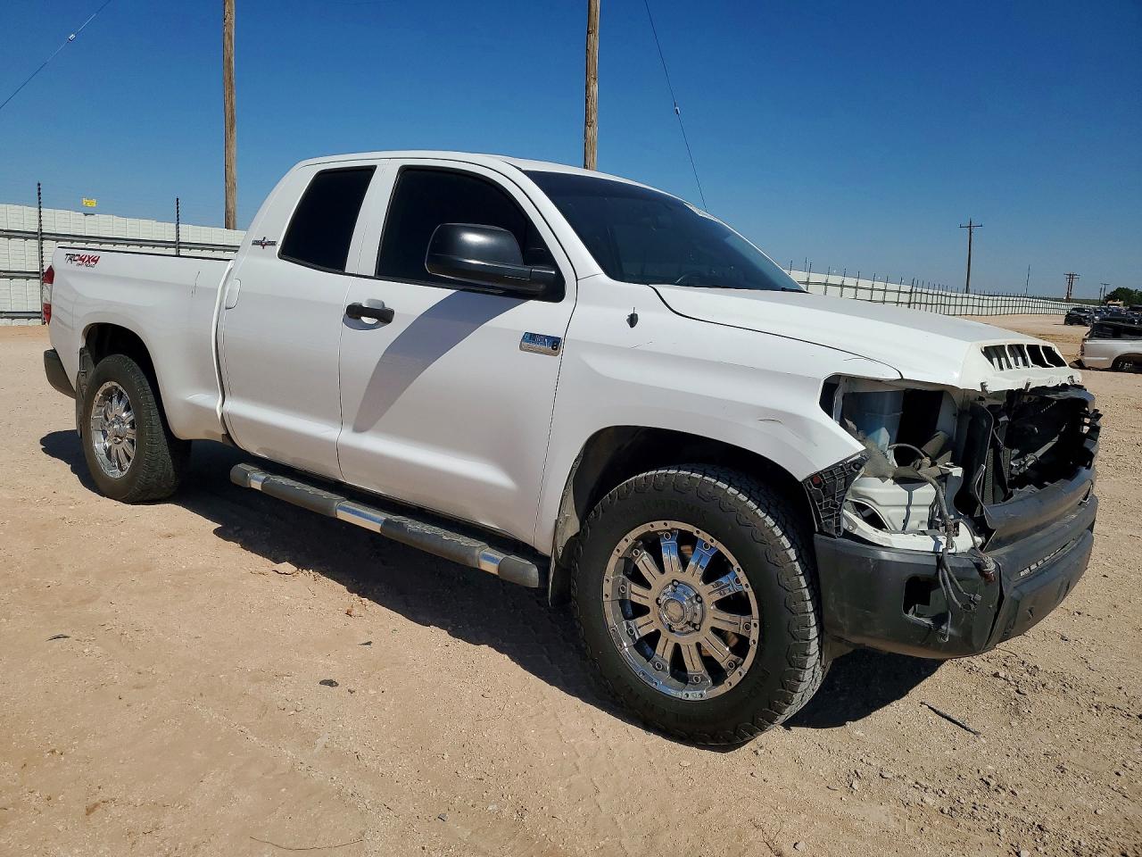 2015 Toyota Tundra Sr White vin: 5TFRM5F17FX090854