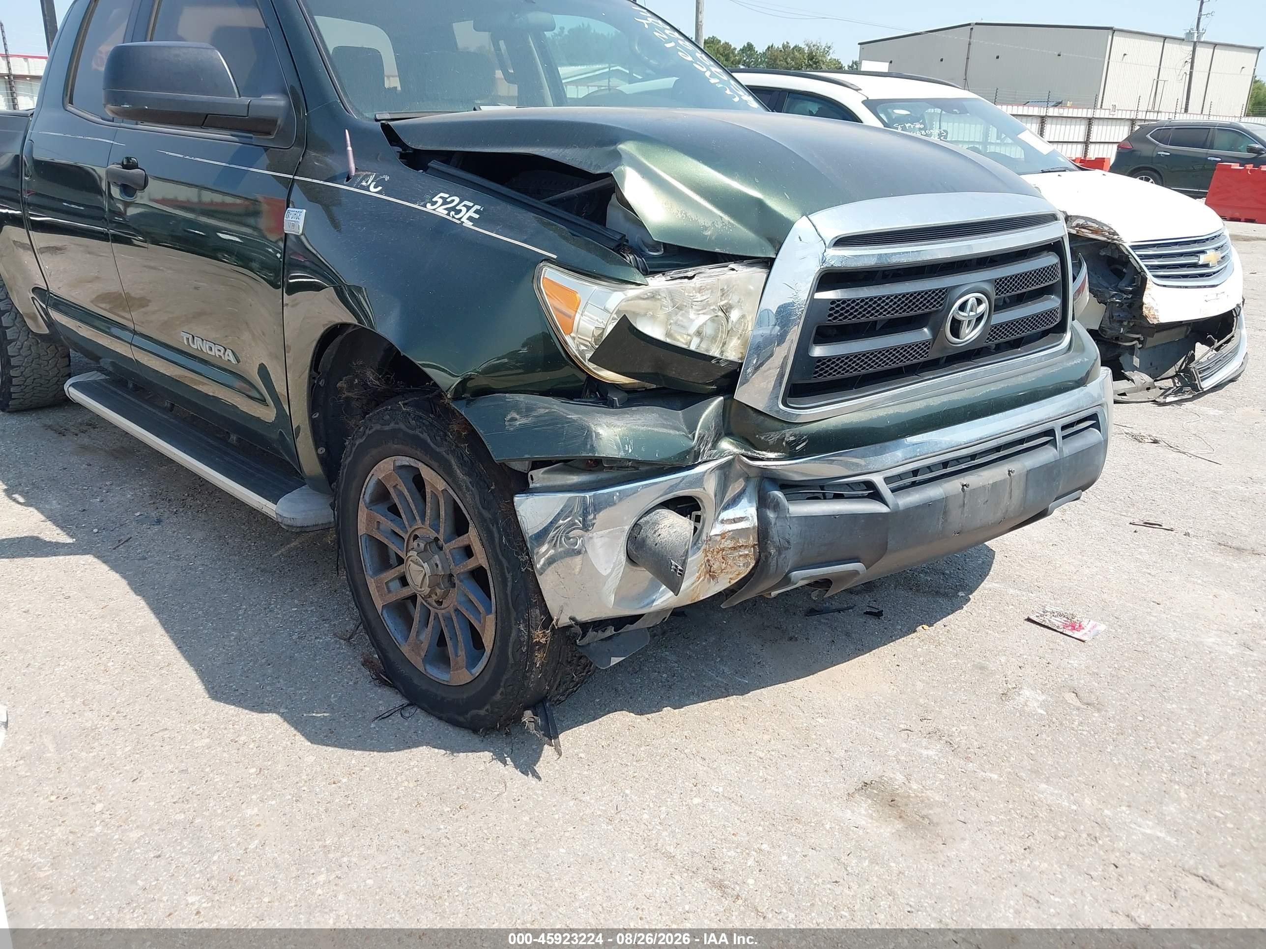 2010 Toyota Tundra Grade 4.6l V8 Green vin: 5TFRM5F18AX007277