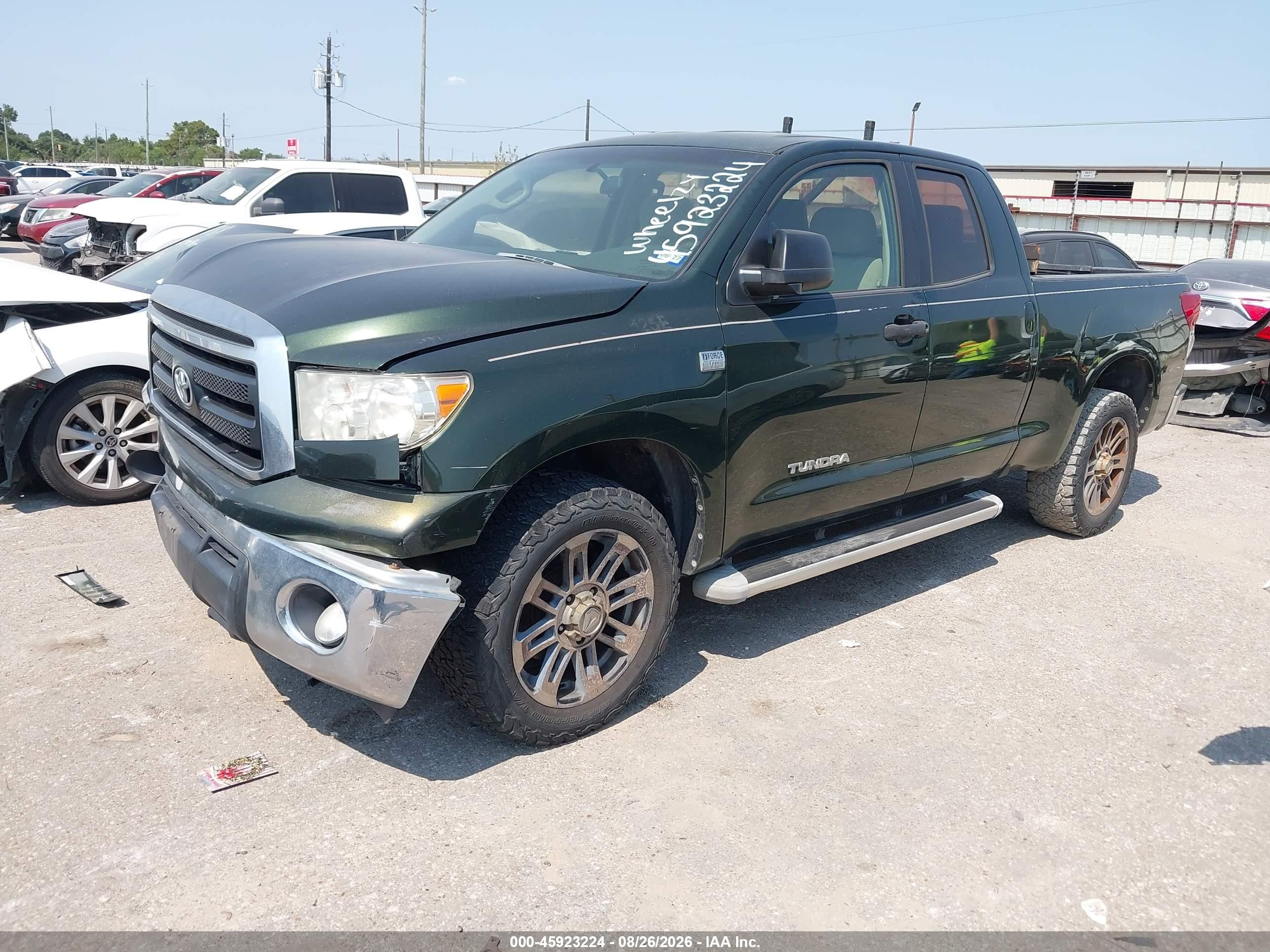 2010 Toyota Tundra Grade 4.6l V8 Green vin: 5TFRM5F18AX007277