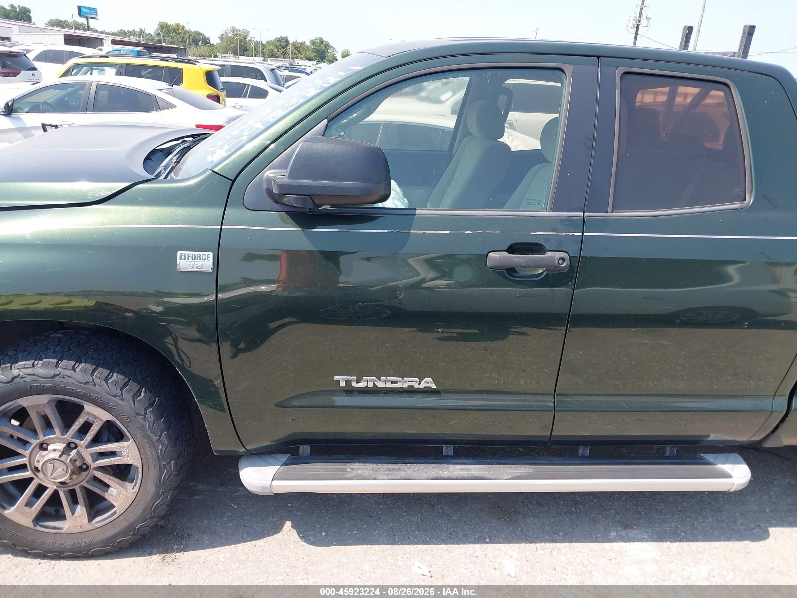 2010 Toyota Tundra Grade 4.6l V8 Green vin: 5TFRM5F18AX007277
