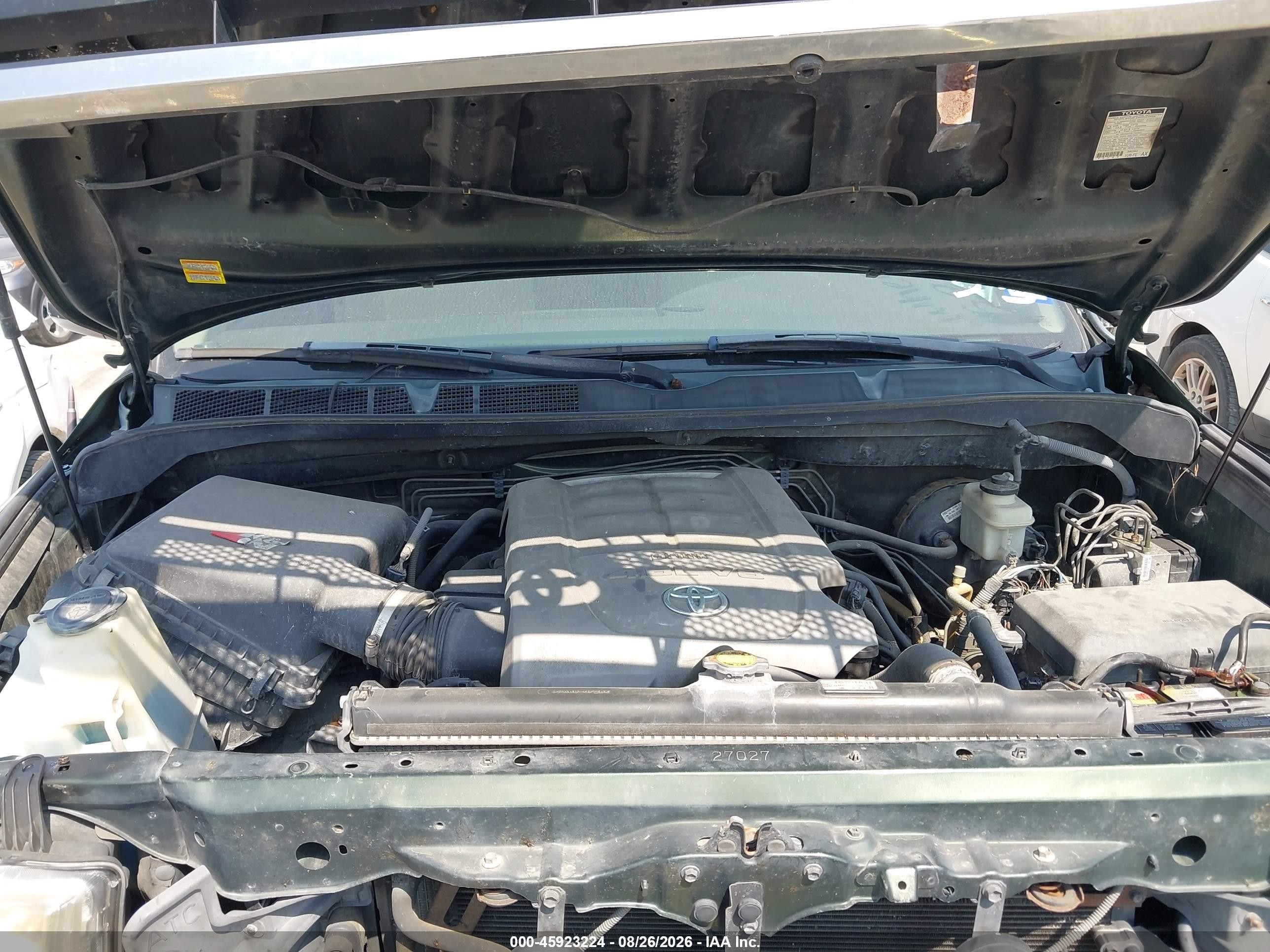 2010 Toyota Tundra Grade 4.6l V8 Green vin: 5TFRM5F18AX007277