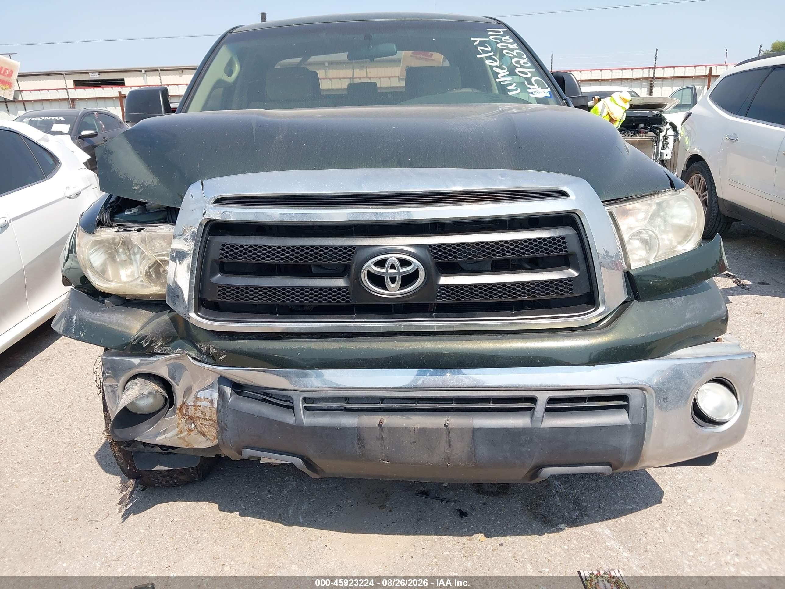 2010 Toyota Tundra Grade 4.6l V8 Green vin: 5TFRM5F18AX007277