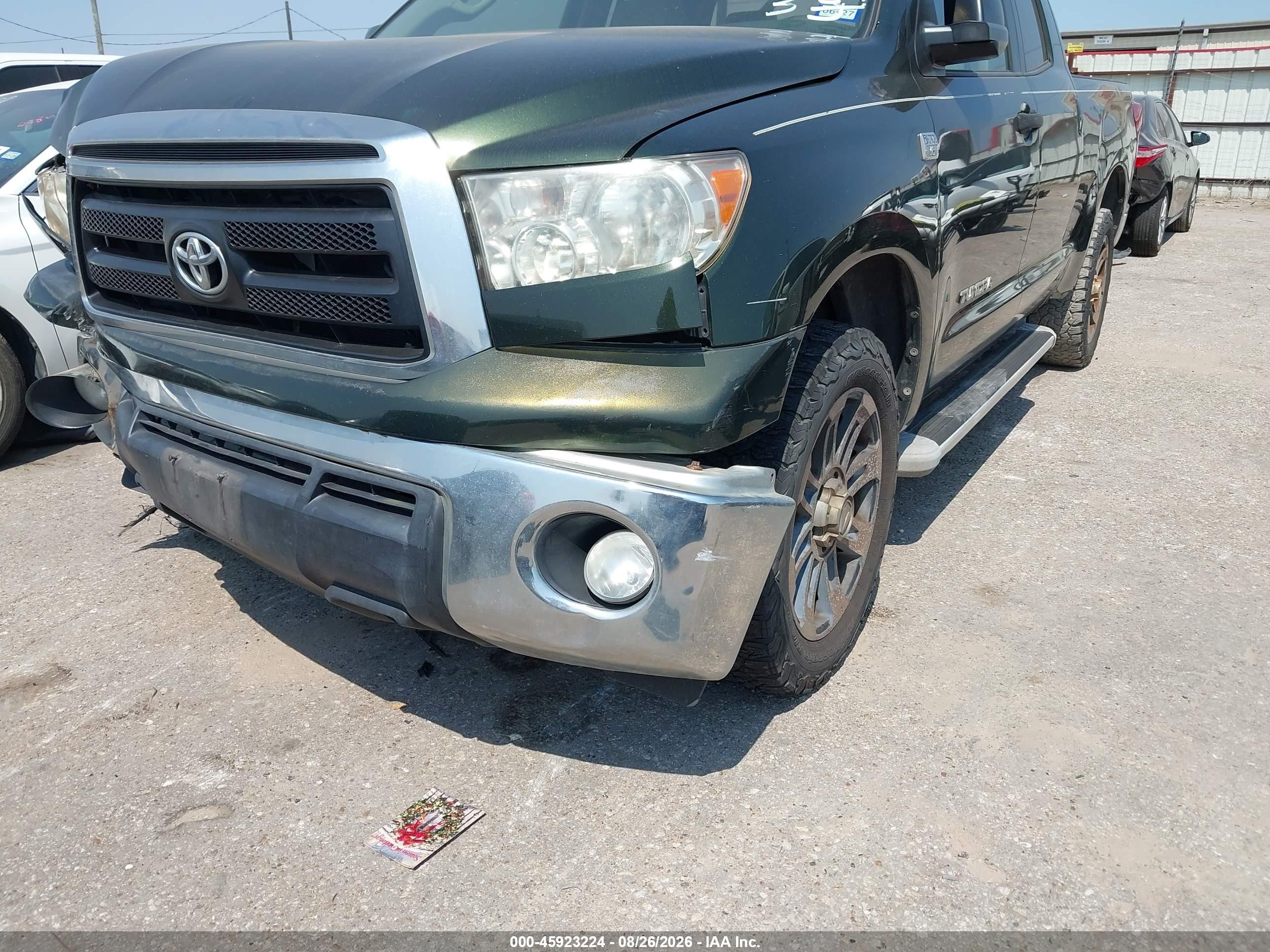 2010 Toyota Tundra Grade 4.6l V8 Green vin: 5TFRM5F18AX007277