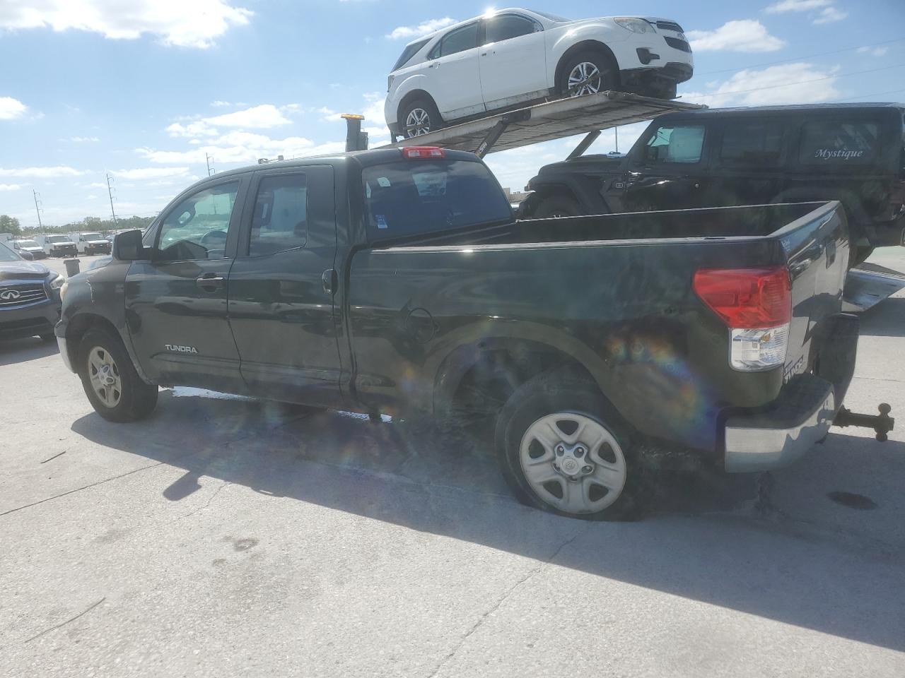 2010 Toyota Tundra Double Cab Sr5 Green vin: 5TFRM5F19AX004498