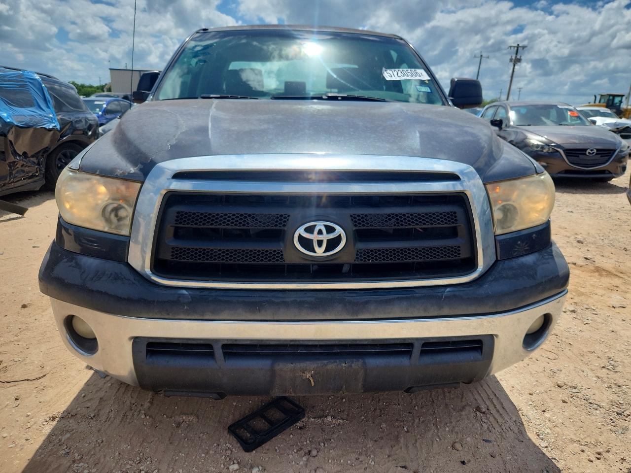 2010 Toyota Tundra Double Cab Sr5 Серый vin: 5TFRM5F19AX005845