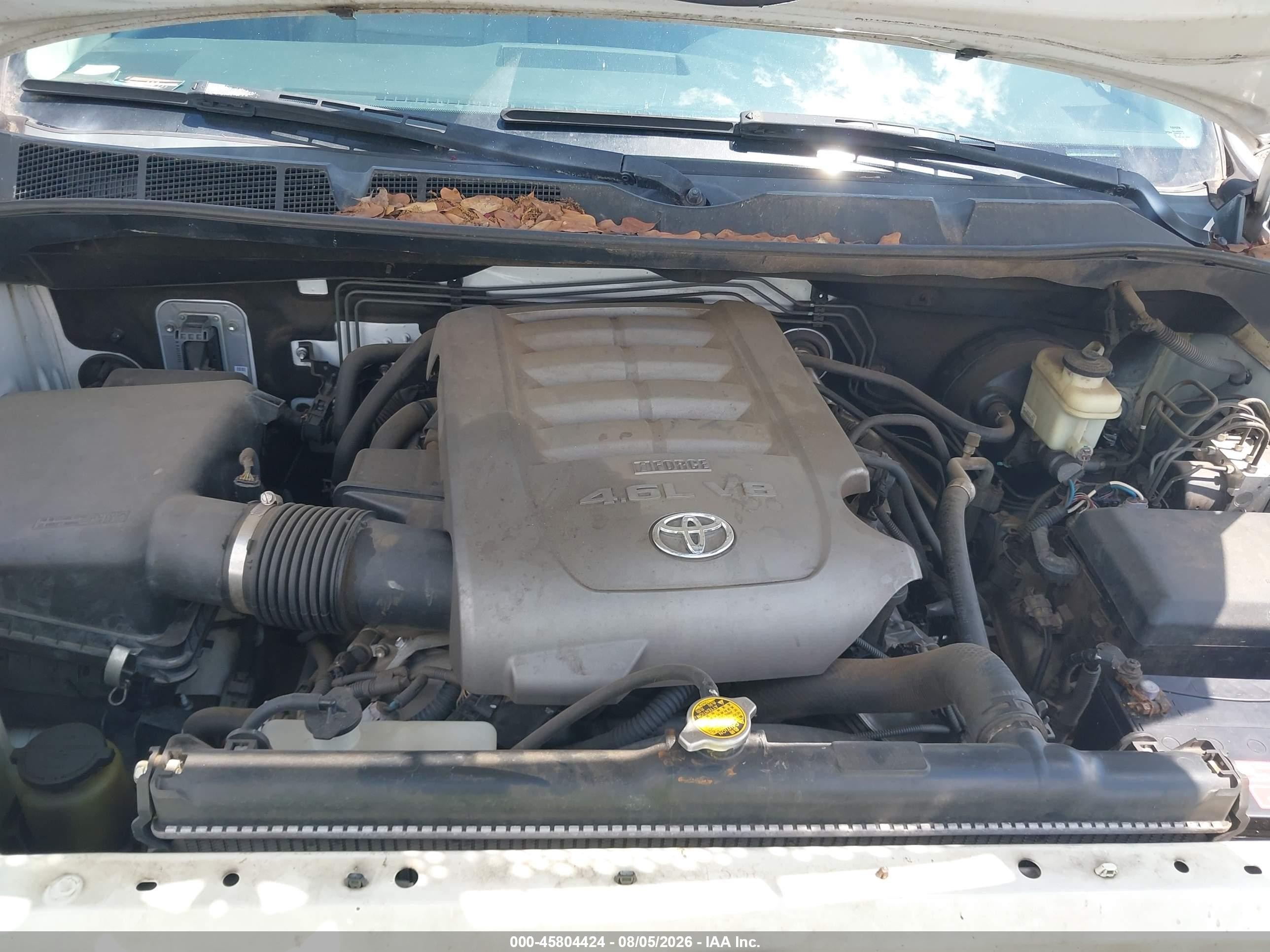 2010 Toyota Tundra Grade 4.6l V8 White vin: 5TFRM5F19AX010866