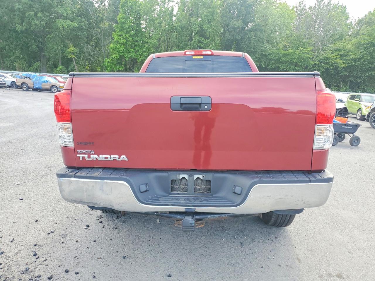 2010 Toyota Tundra Double Cab Sr5 Красный vin: 5TFRM5F19AX017297