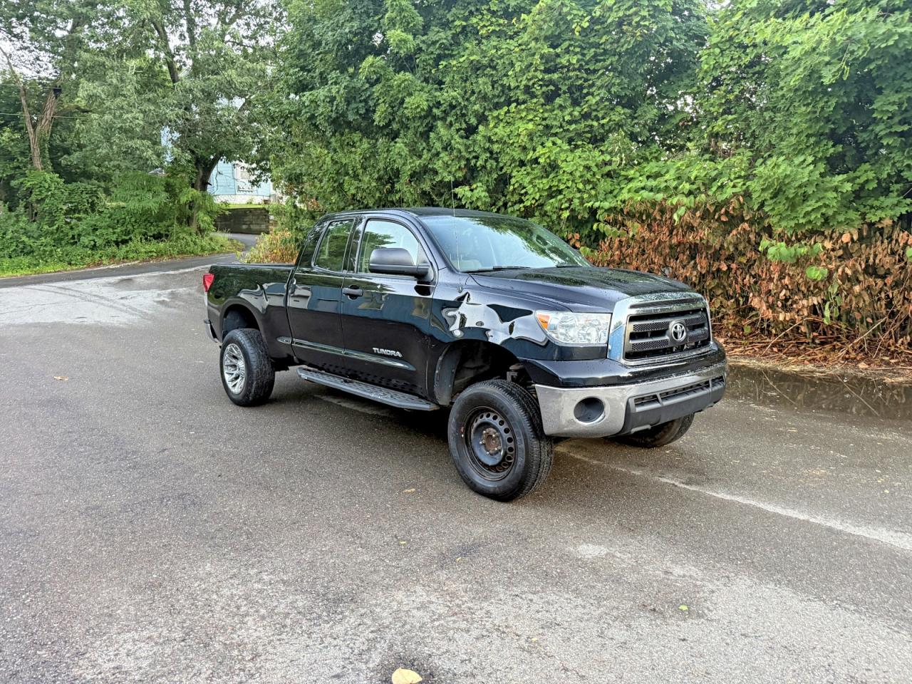 2011 Toyota Tundra Double Cab Sr5 Black vin: 5TFRM5F19BX029709