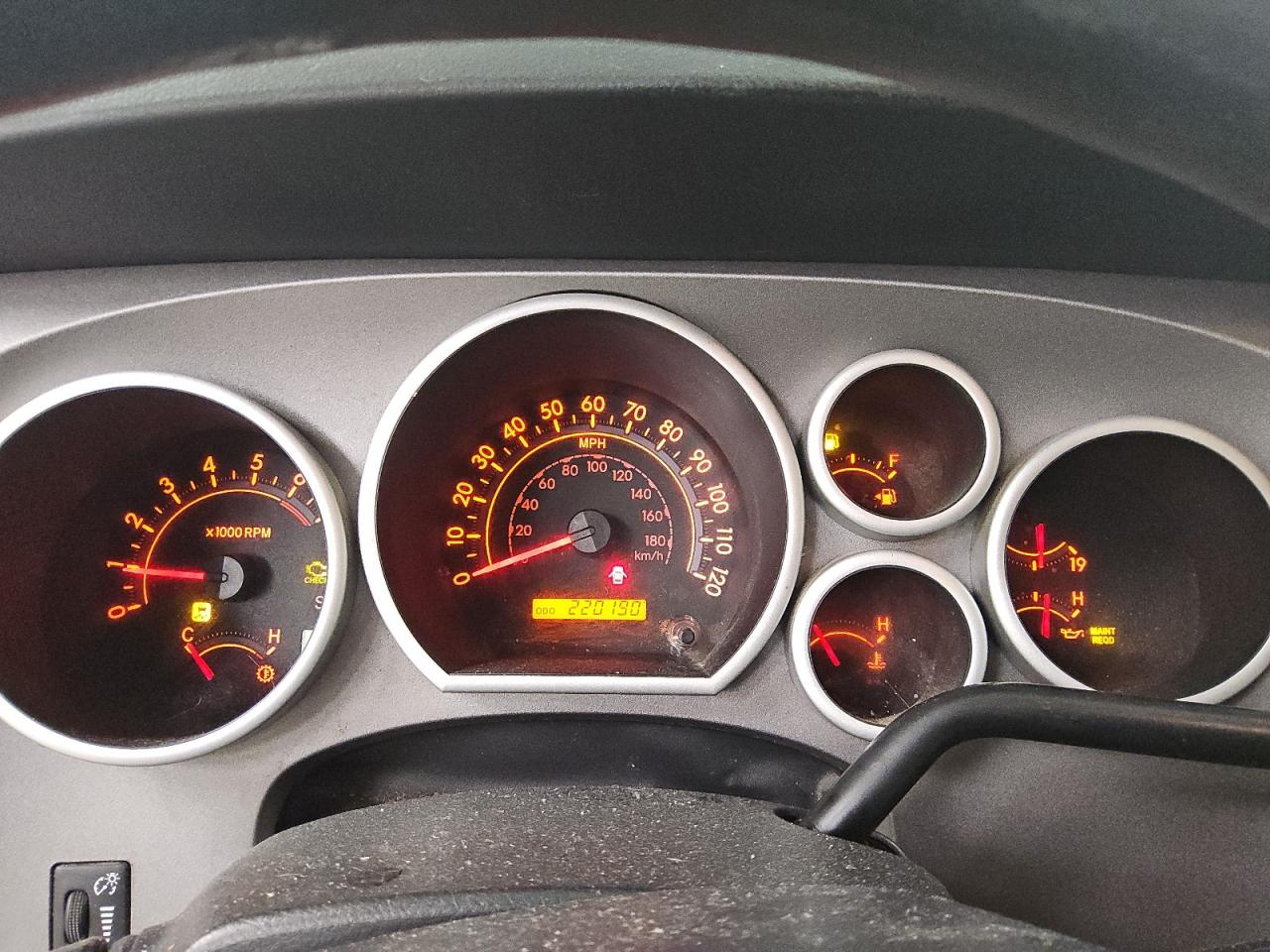 2011 Toyota Tundra Double Cab Sr5 Gray vin: 5TFRM5F19BX034022 Damage: Warning Light - Engine, On, Unacceptable