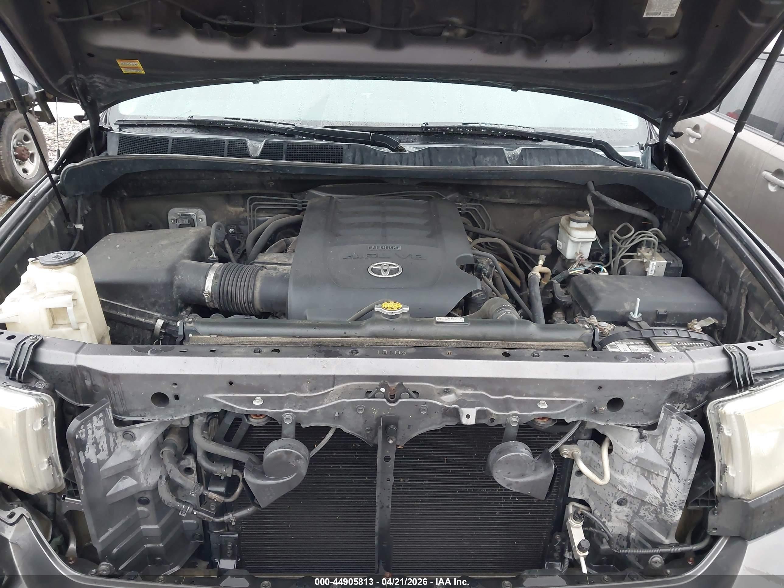2013 Toyota Tundra Grade 4.6l V8 Gray vin: 5TFRM5F19DX061546