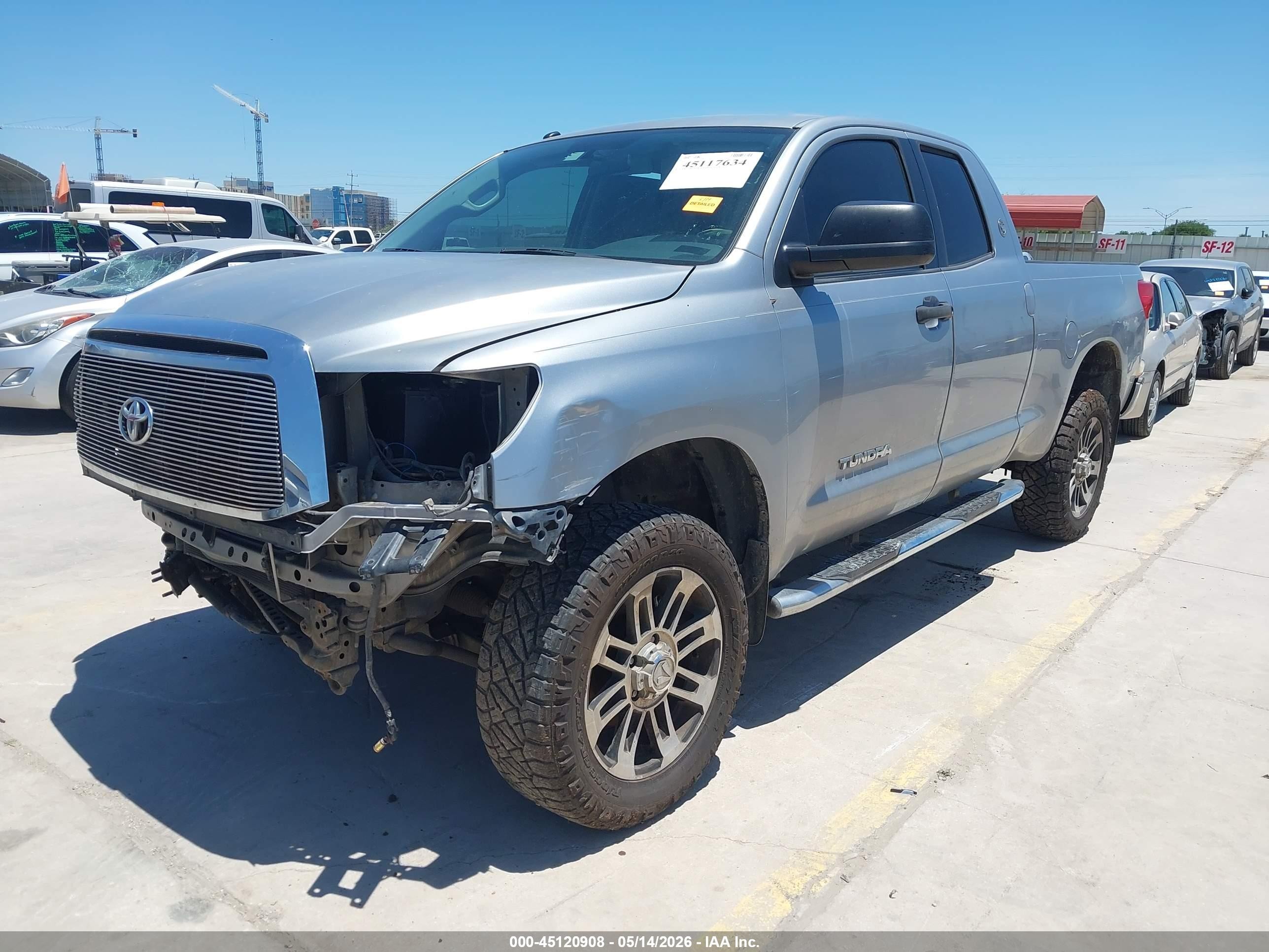 2013 Toyota Tundra Grade 4.6l V8 Silver vin: 5TFRM5F19DX063071