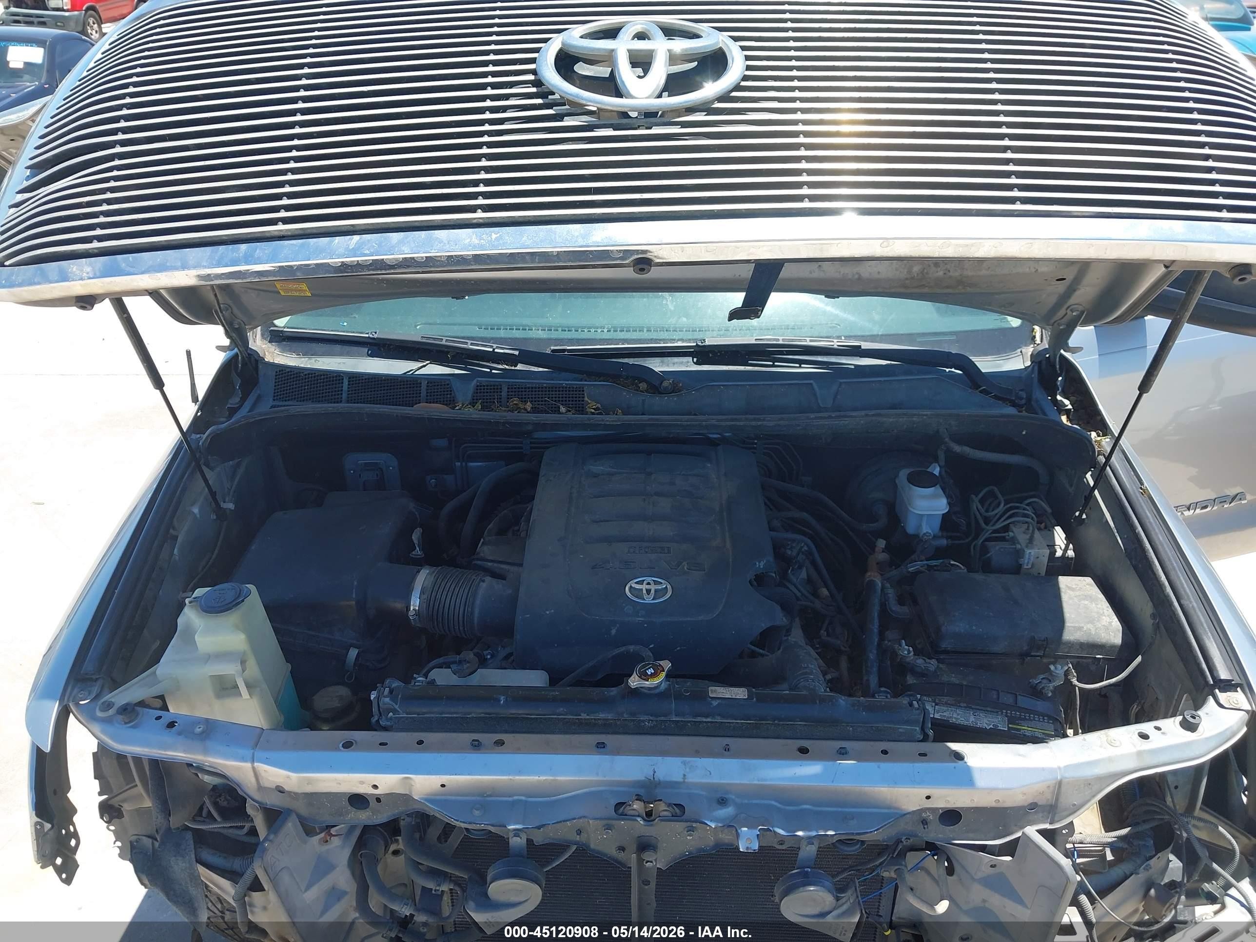 2013 Toyota Tundra Grade 4.6l V8 Silver vin: 5TFRM5F19DX063071