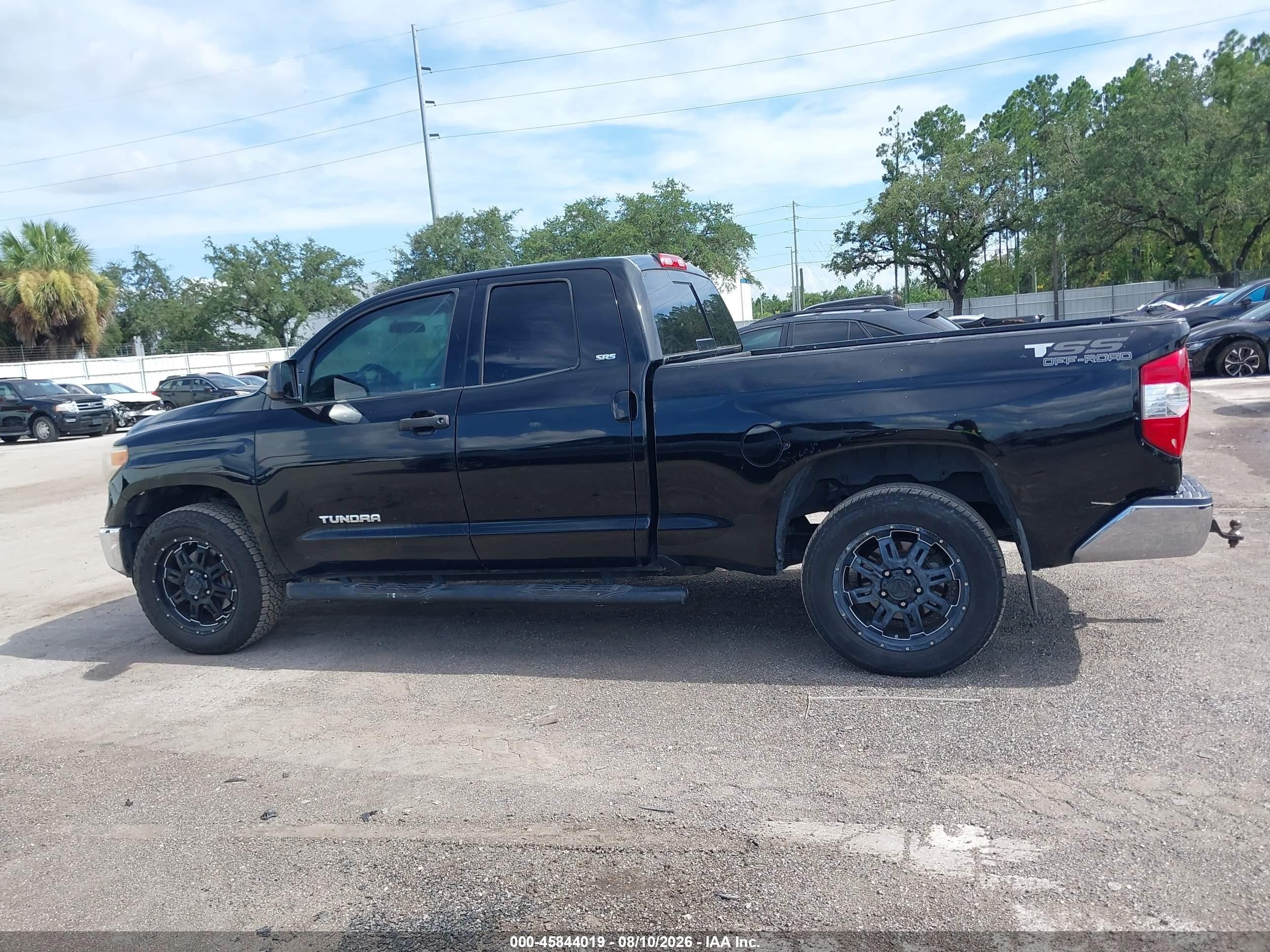 2015 Toyota Tundra Sr5 4.6l V8 Black vin: 5TFRM5F19FX094789
