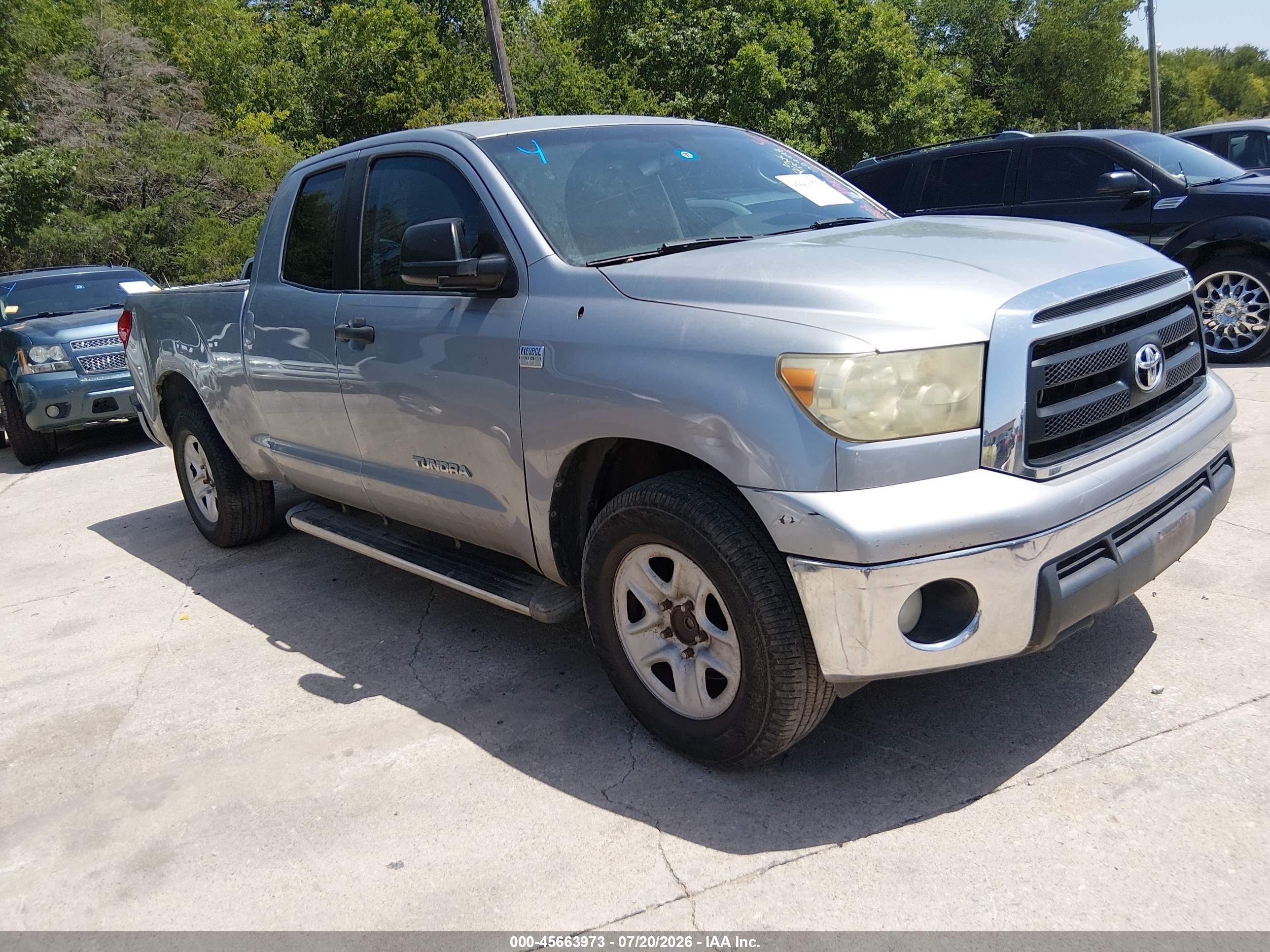 2010 Toyota Tundra Grade 4.6l V8 Light Blue vin: 5TFRM5F1XAX009998