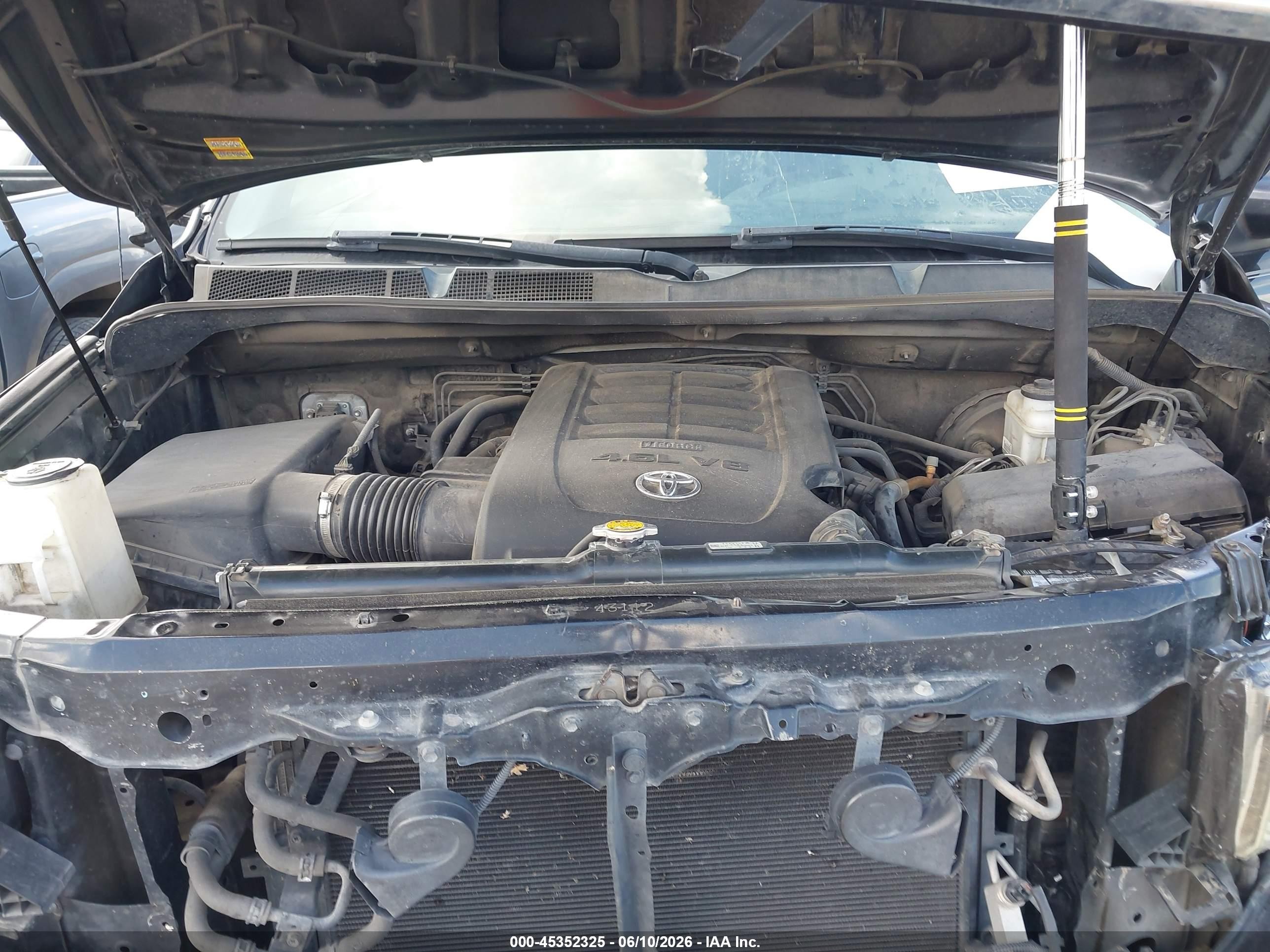 2012 Toyota Tundra Grade 4.6l V8 Black vin: 5TFRM5F1XCX040610