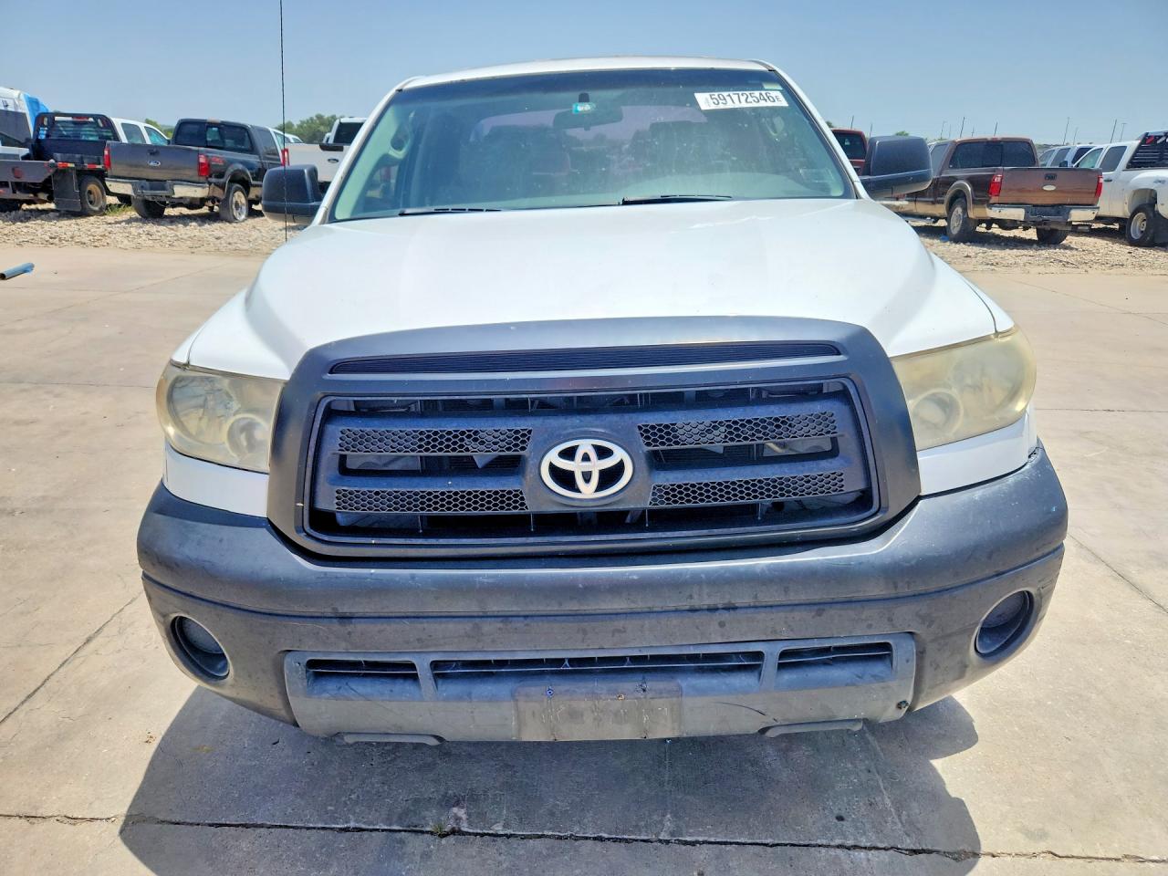 2012 Toyota Tundra Double Cab Sr5 White vin: 5TFRM5F1XCX043636