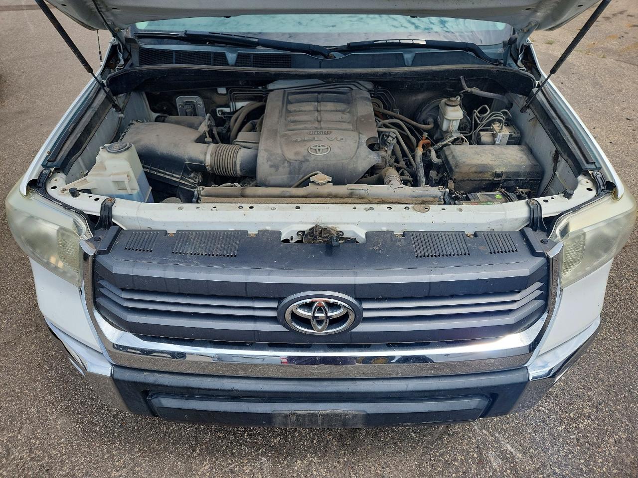2014 Toyota Tundra Sr5 White vin: 5TFRM5F1XEX075506